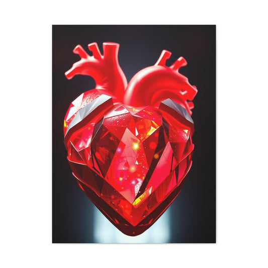 Ethereal Heart Harmony Canvas