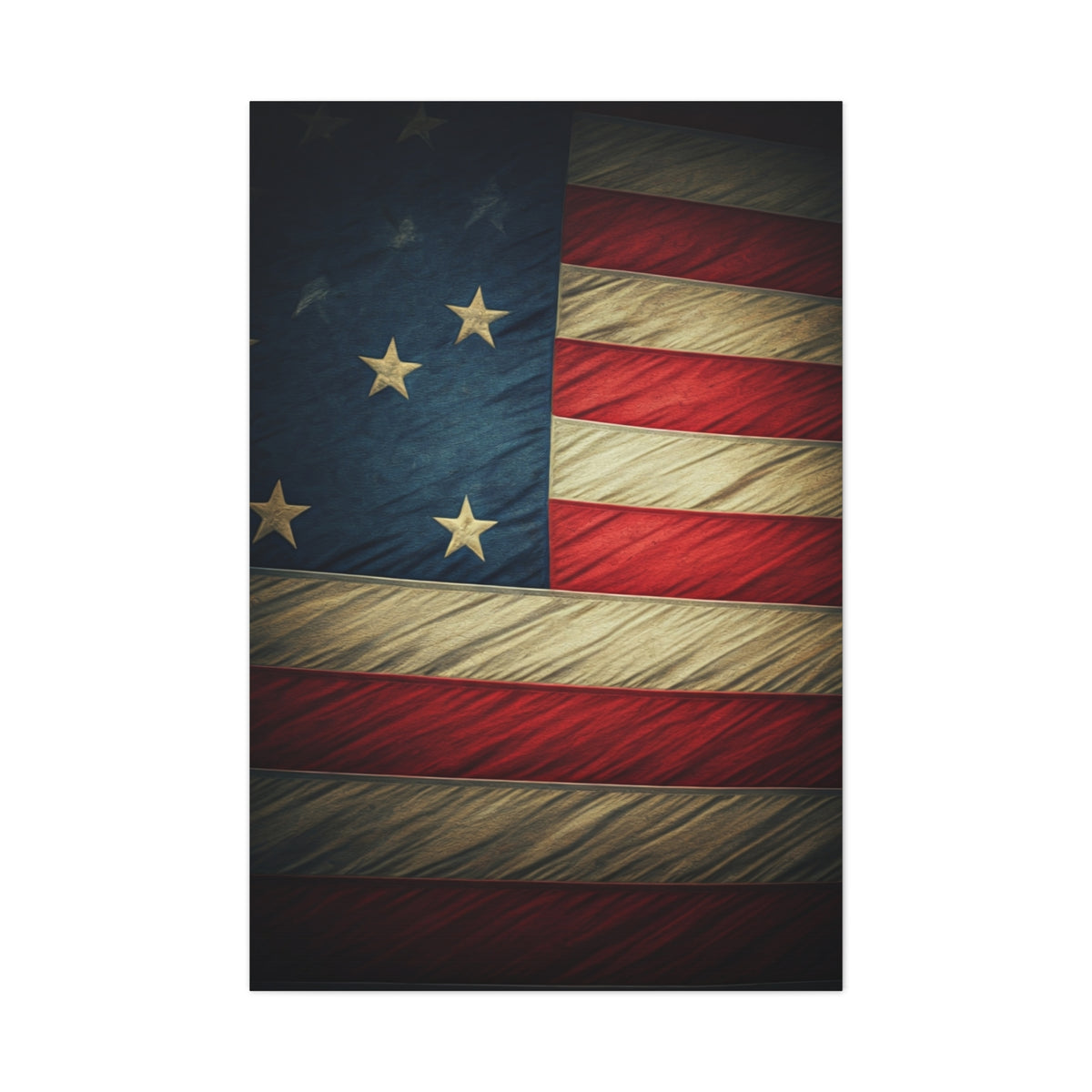 Vintage American Flag Heritage Wall Art & Canvas Prints