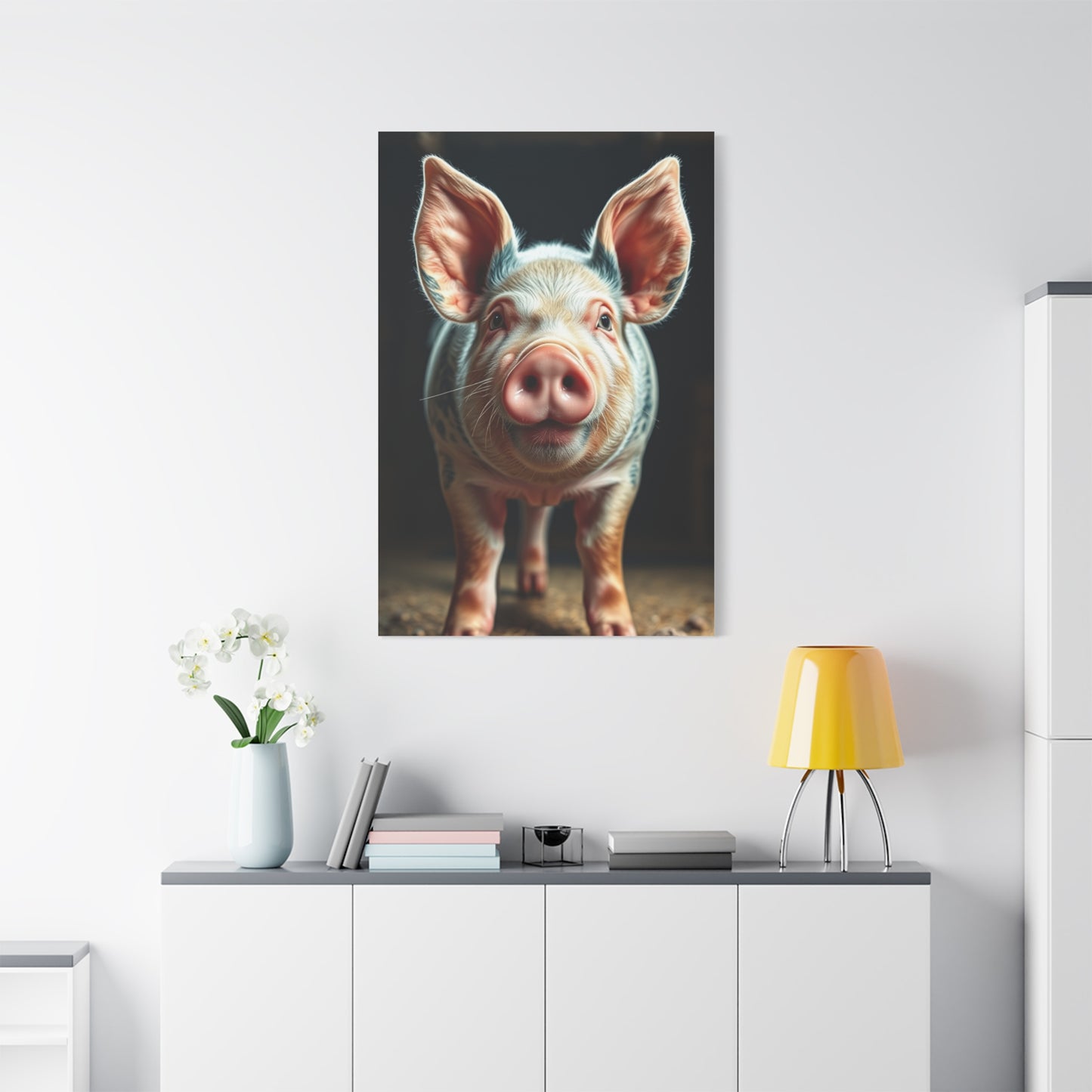 Pig Art Refined Canvas Wall Art & Canvas Print