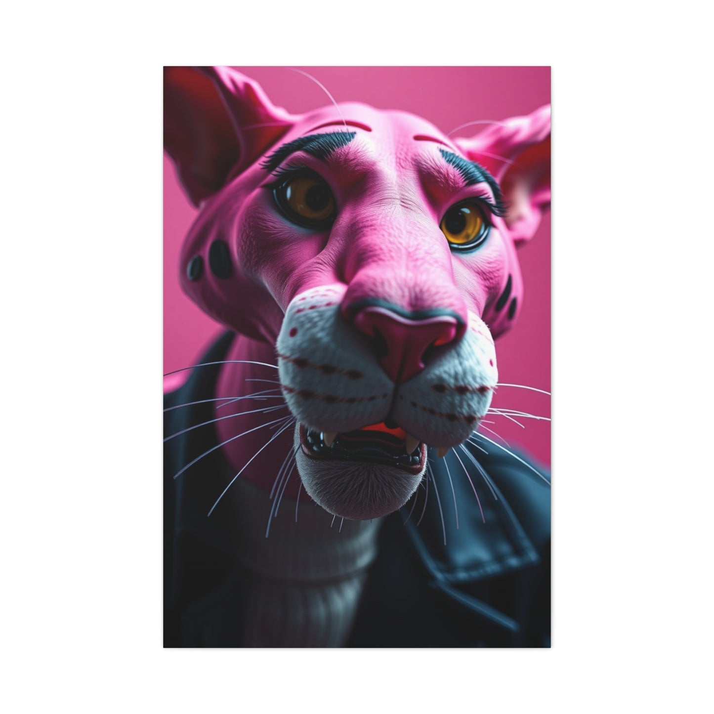 Blush Panther Radiance Wall Art & Canvas Print