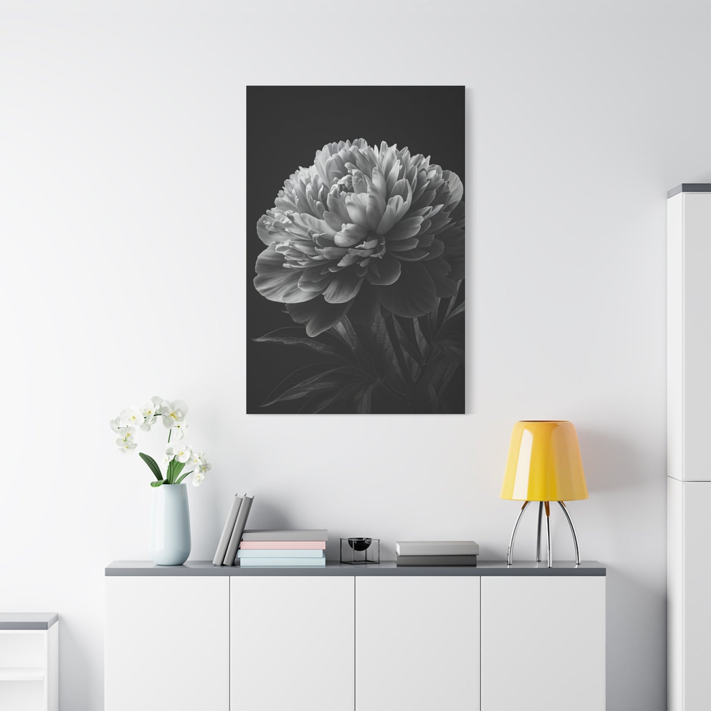 Midnight Peony Elegance Wall Art & Canvas Prints