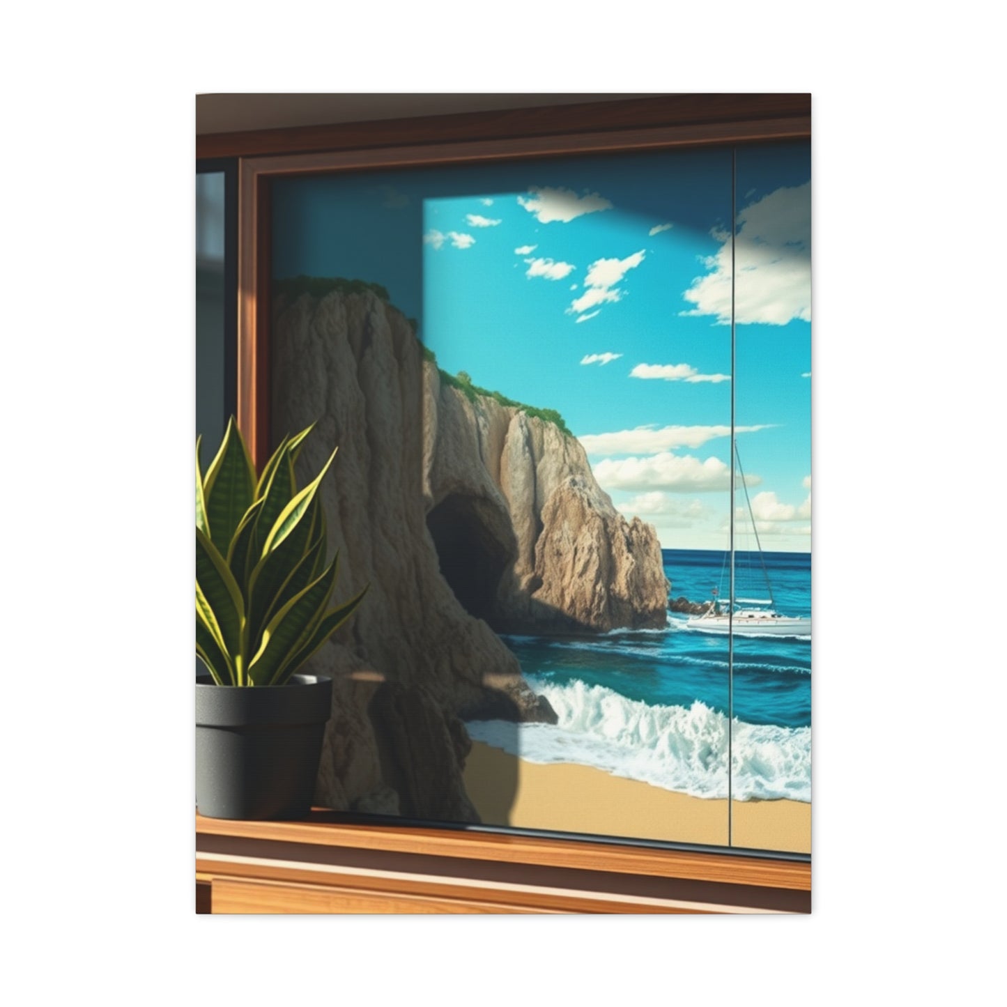 Azure Horizon Masterpiece Wall Art & Canvas Print