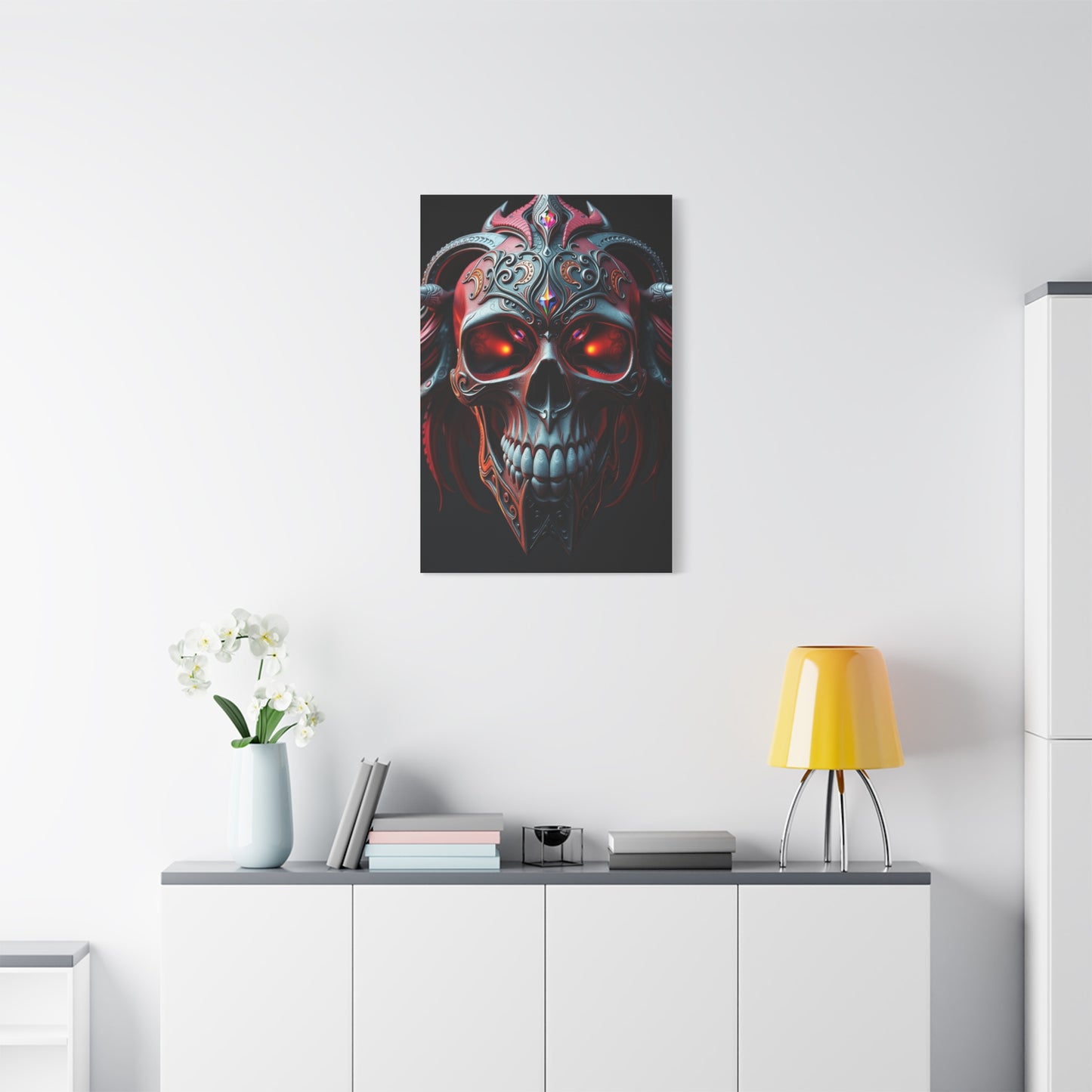 Supreme 3D Trippy Skull Art By Ali Gulec Art Collection Wall Art & Canvas Print