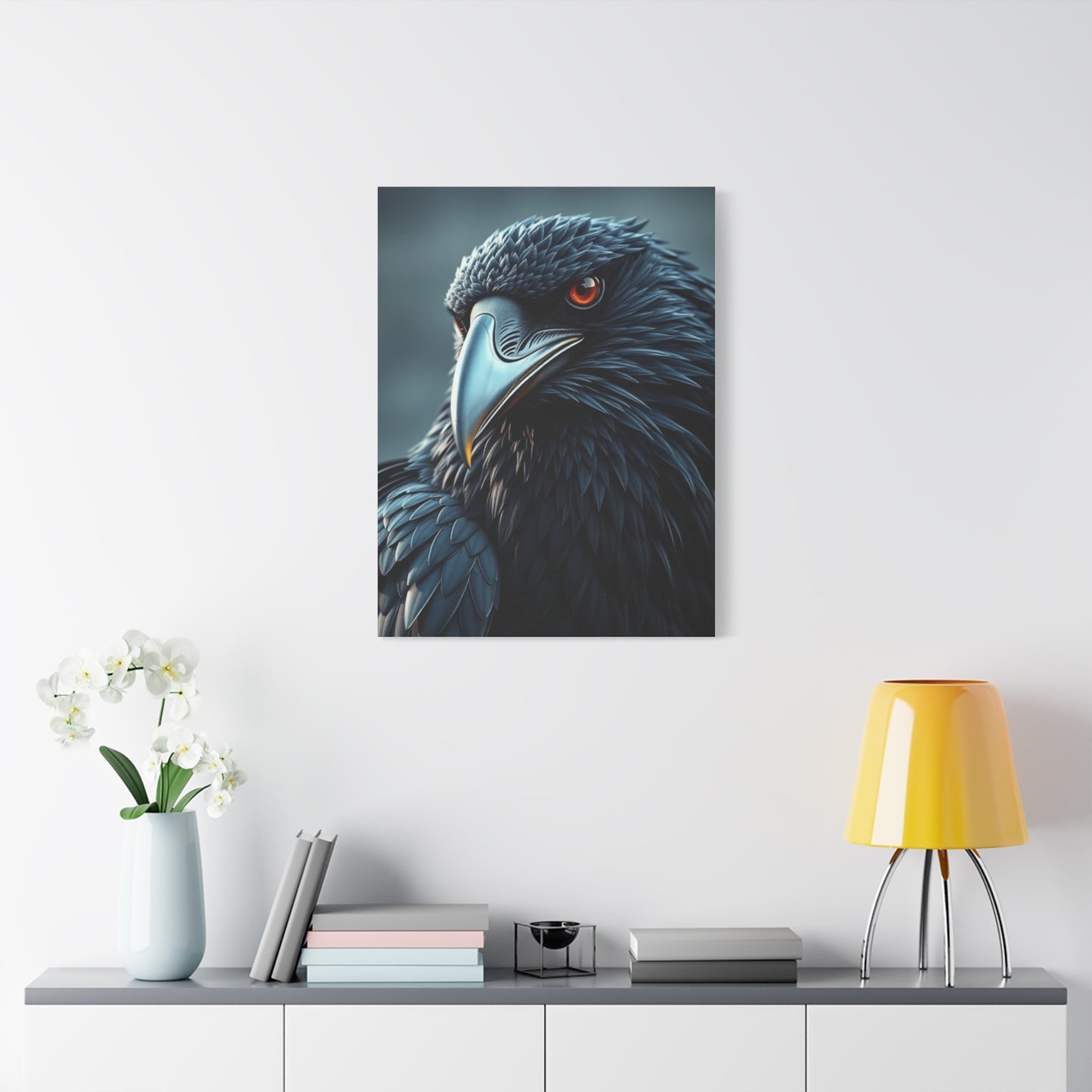 Obsidian Wing Elegance wall art & canvas print