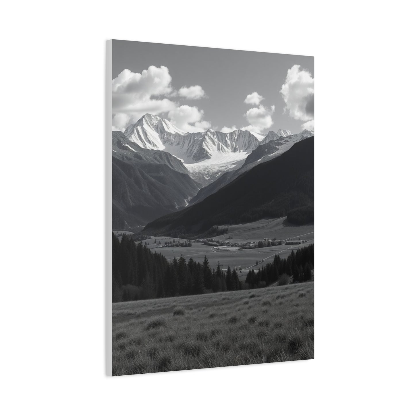 Elite Black & White Scenic Landscapes Art Vision Wall Art & Canvas Print