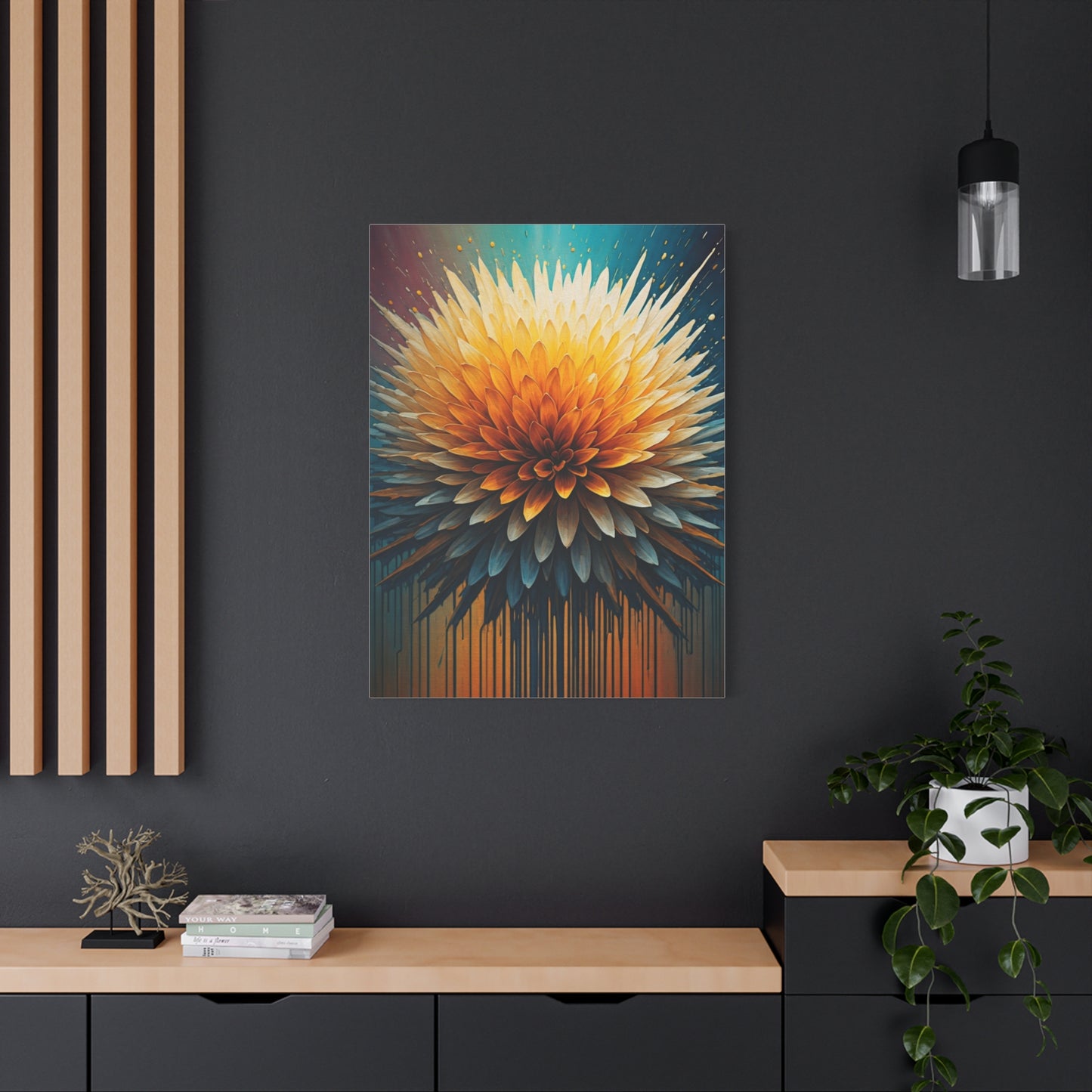 Solar Bloom Burst Wall Art & Canvas Print