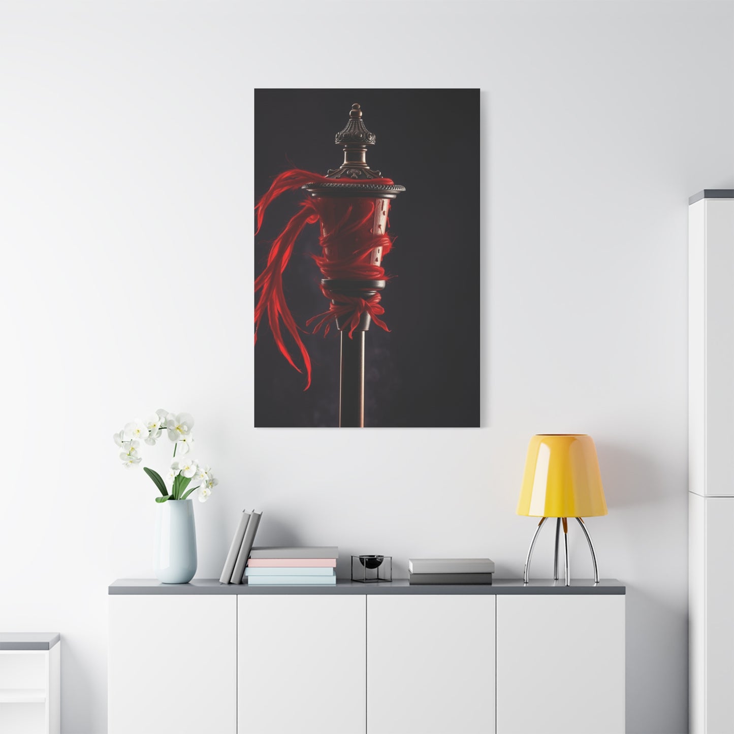 Crimson Symphony Canvas Wall Art & Canvas Print