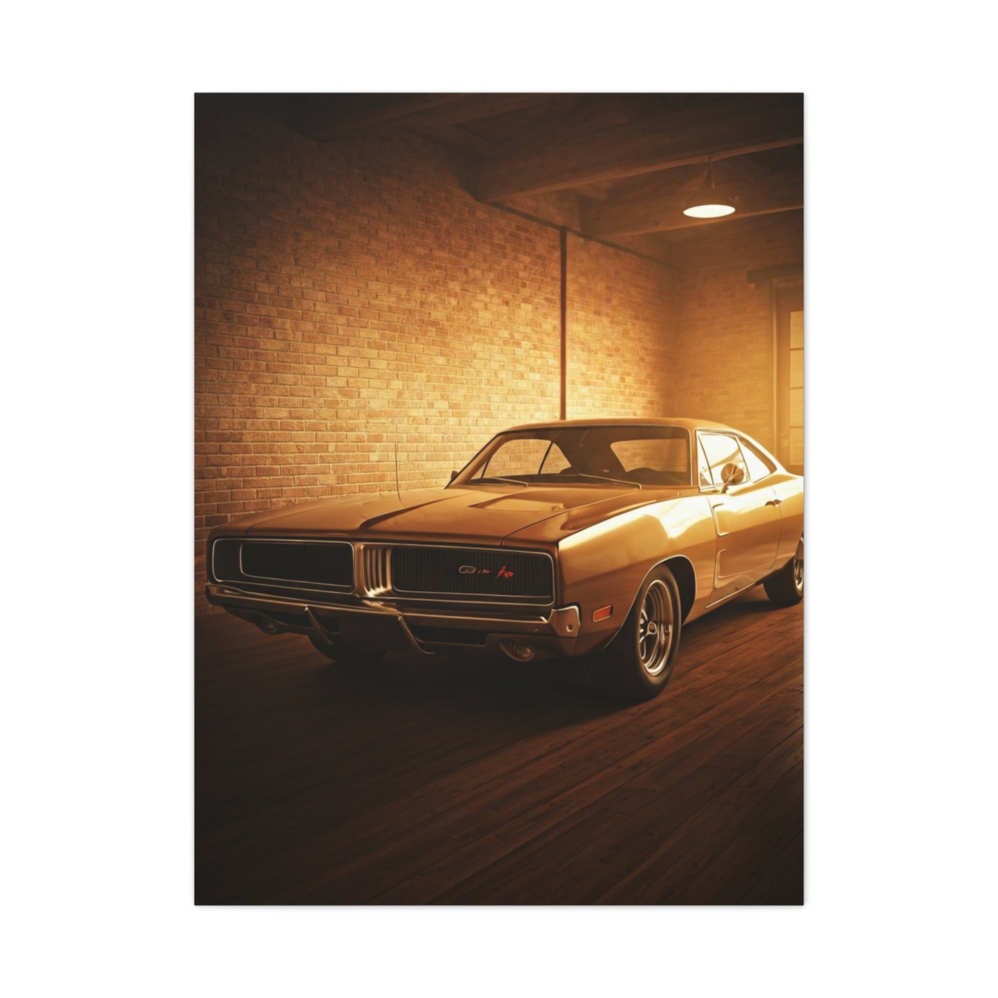 Dodge Charger R/T Restoration Garage Wall Art & Canvas Prints