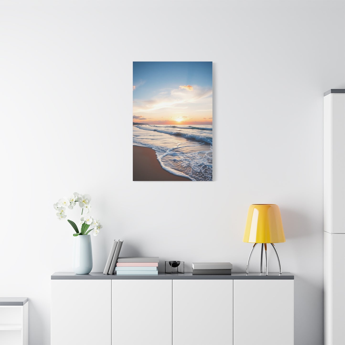 Beach Sunrise and Sunset Art Supreme Gallery Wall Art & Canvas Print