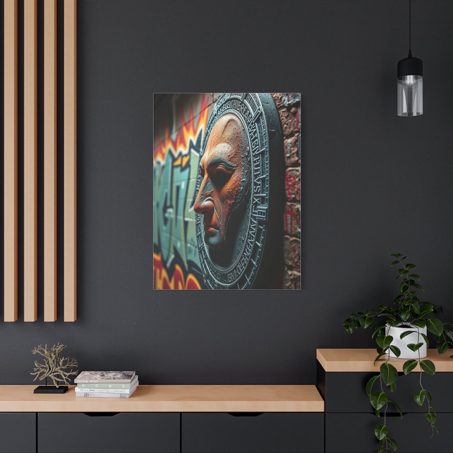Polished Graffiti Illumination Wall Art & Canvas Print