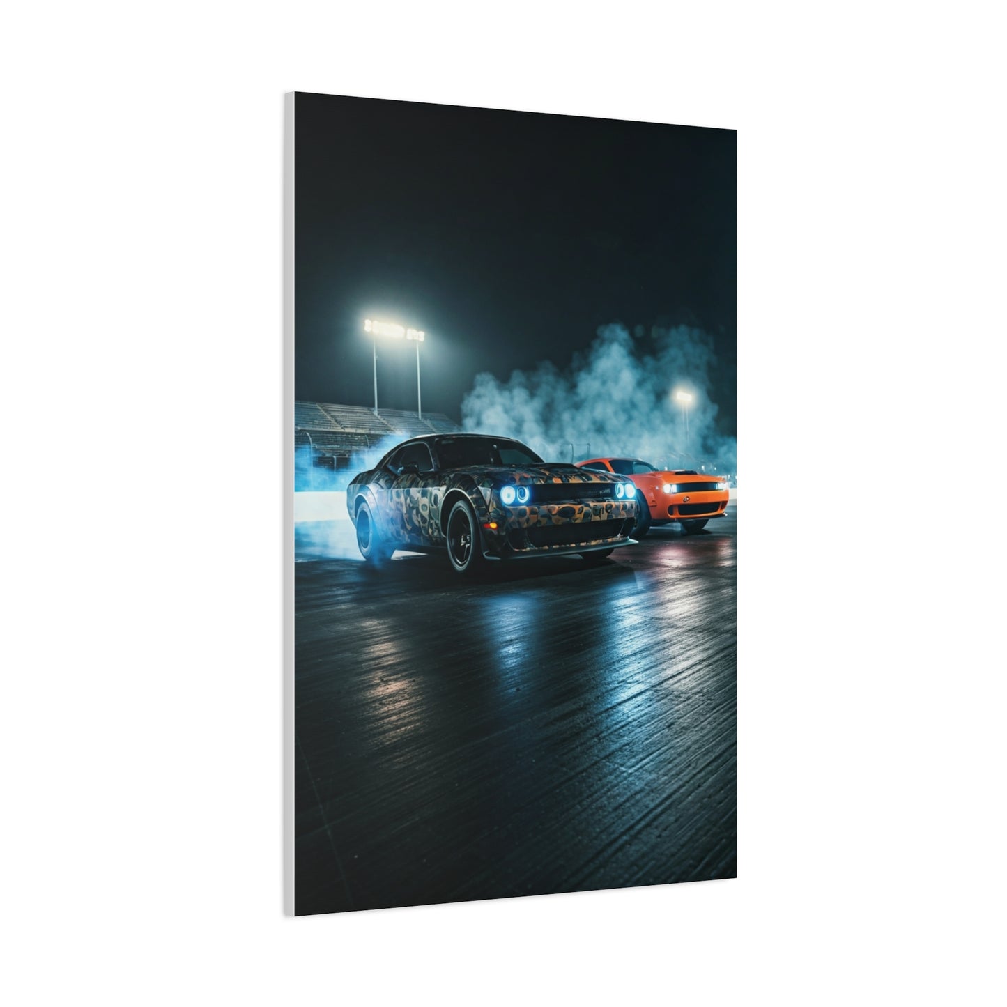 Demon 170 Smoke Assault – Twin Challenger Drag Duel Wall Art & Canvas Prints