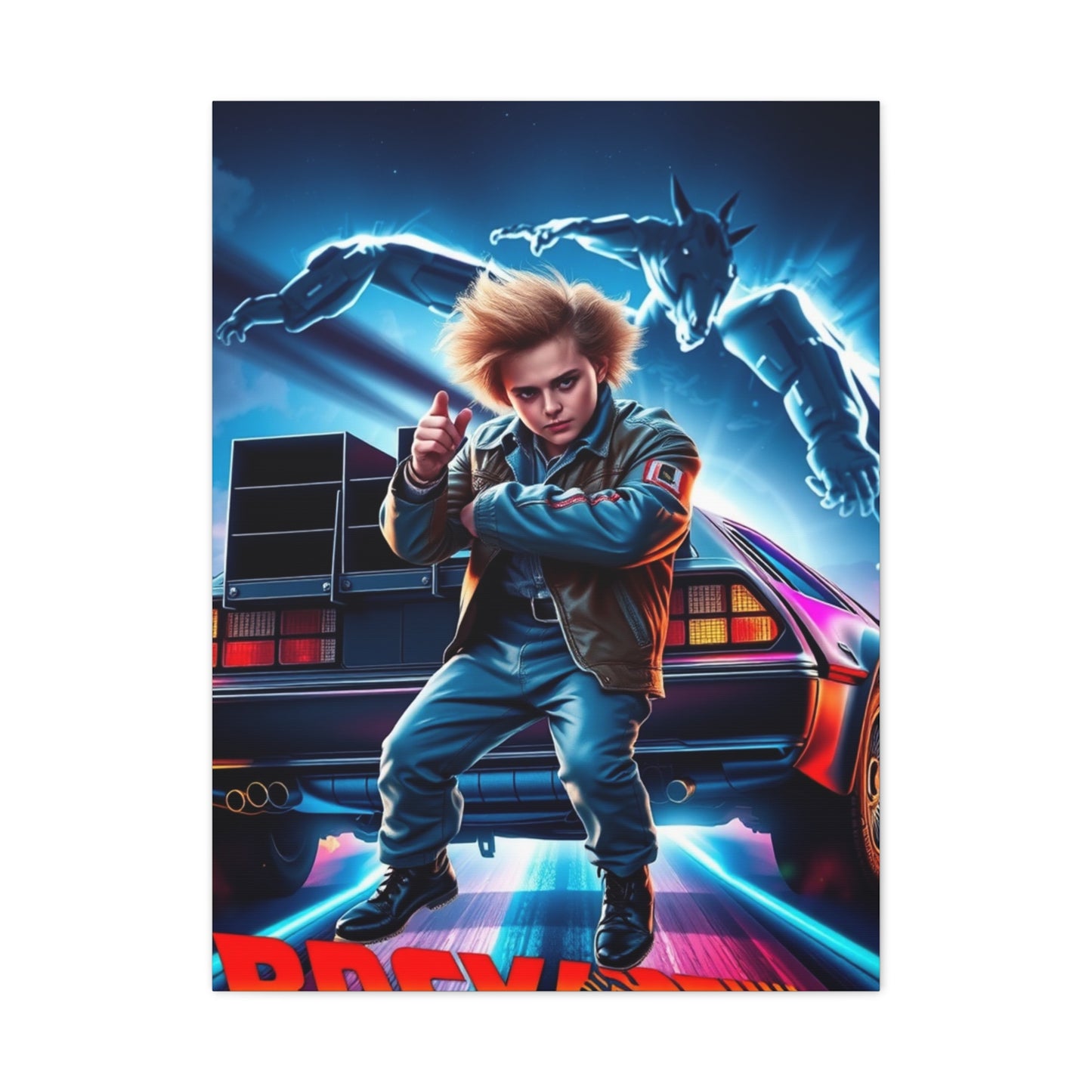 Masterpiece Back to the Future Art Vision Wall Art & Canvas Print