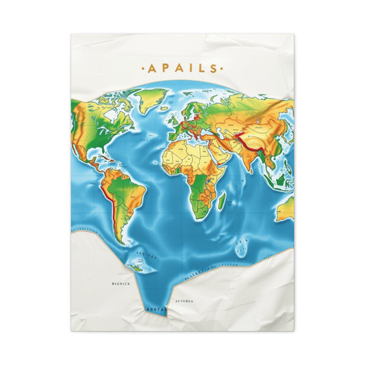 Cartographic Elegance Canvas