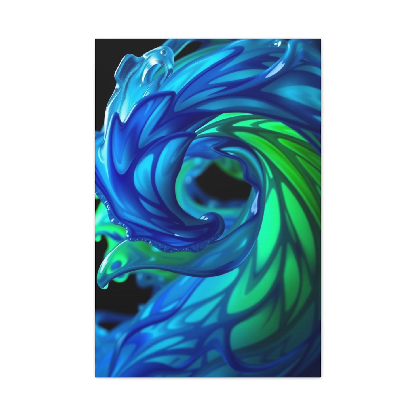 Masterpiece Blue & Green Art Vision Wall Art & Canvas Print