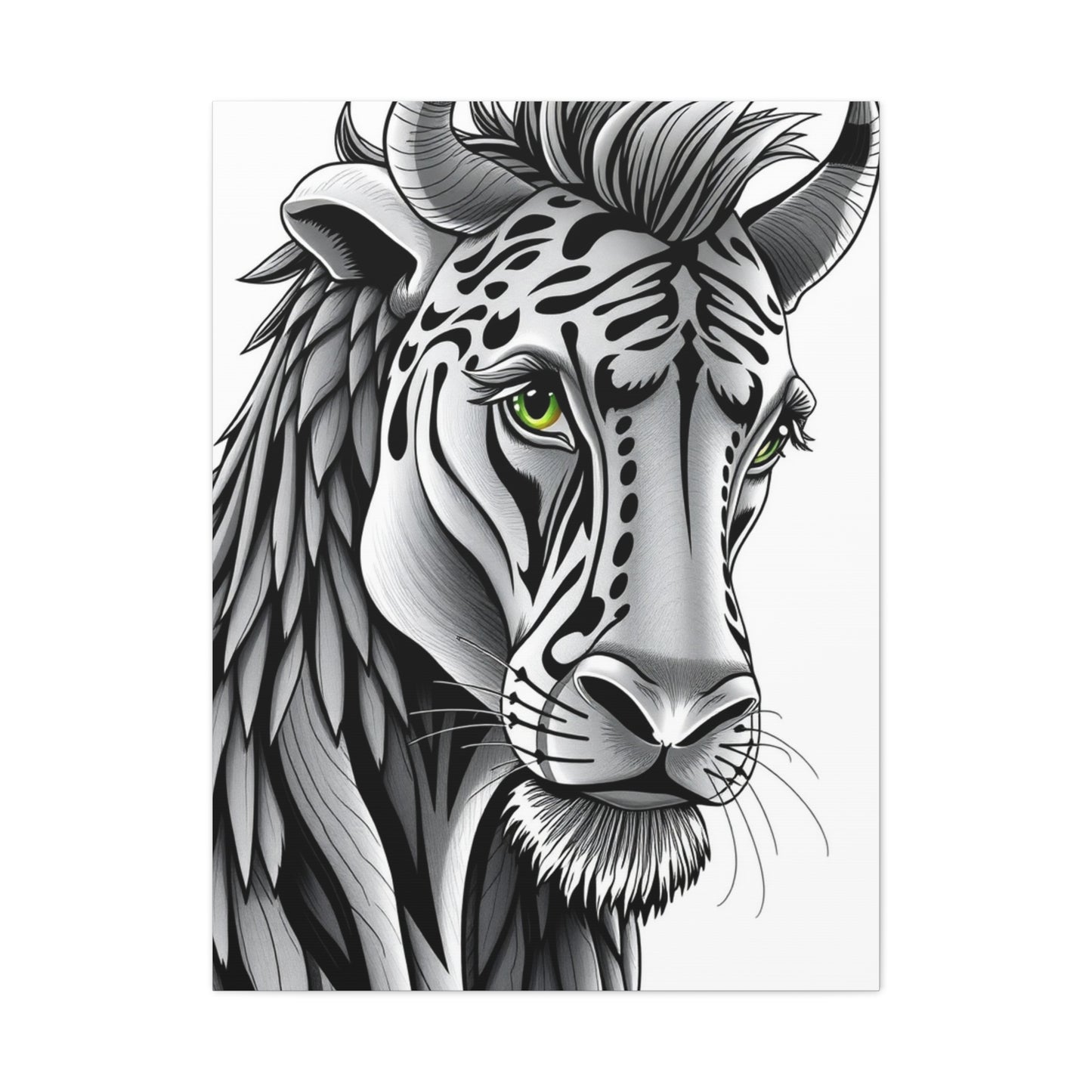 Supreme Black and White Illustrations Art Collection Wall Art & Canvas Print
