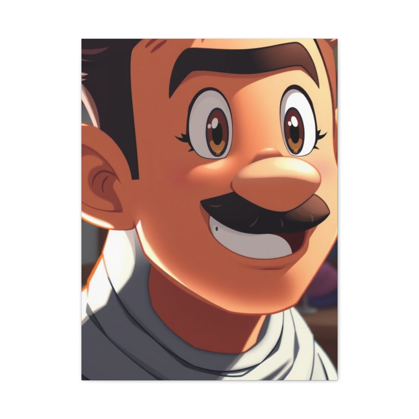 Serene Cartoon Reverie Wall Art & Canvas Print