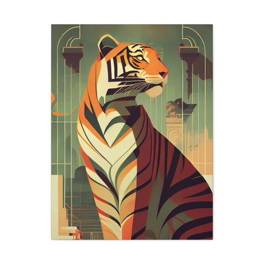 Tiger Posing Portrait Deco Wall Art & Canvas Prints