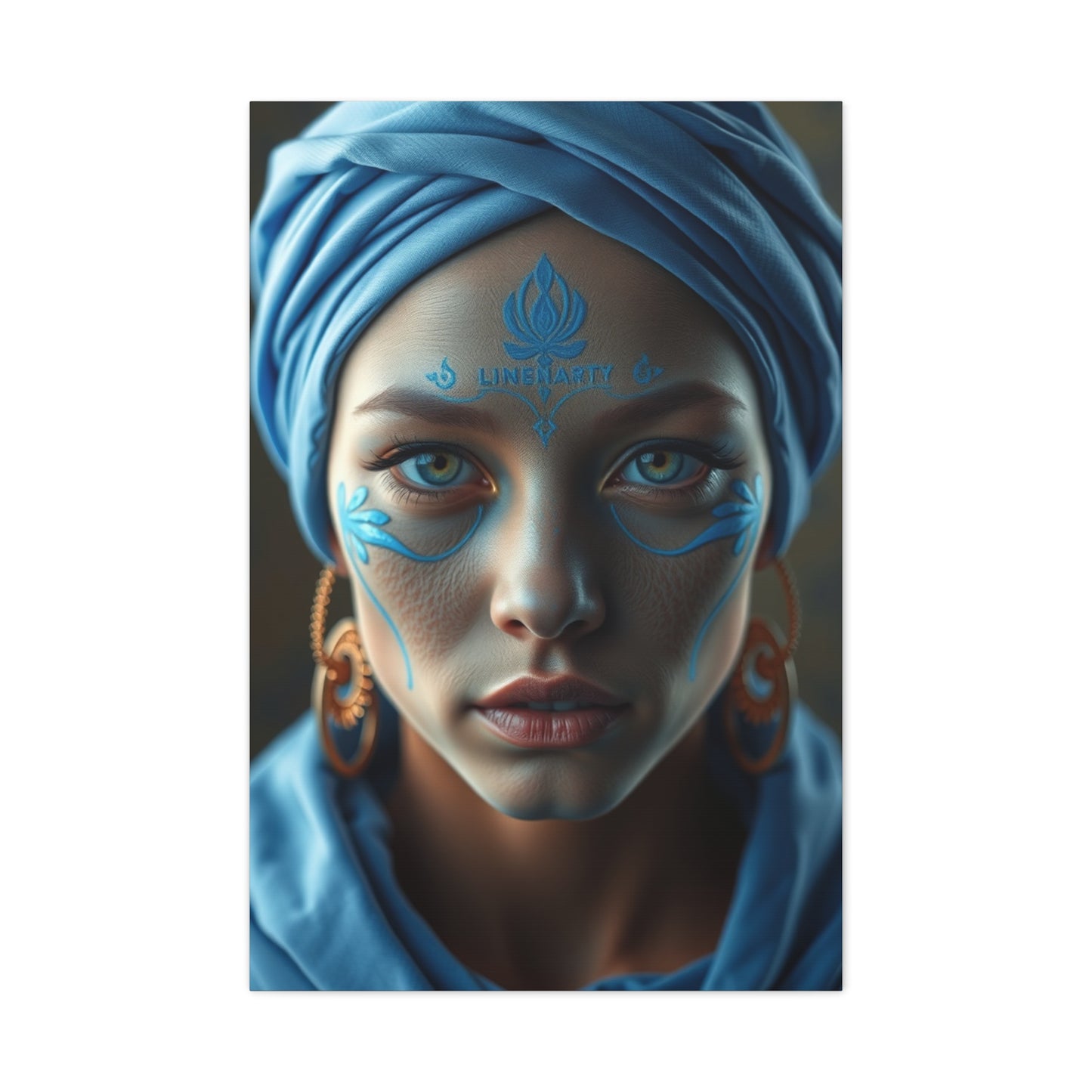 Cobalt Tranquility Painting Wall Art & Canvas Print