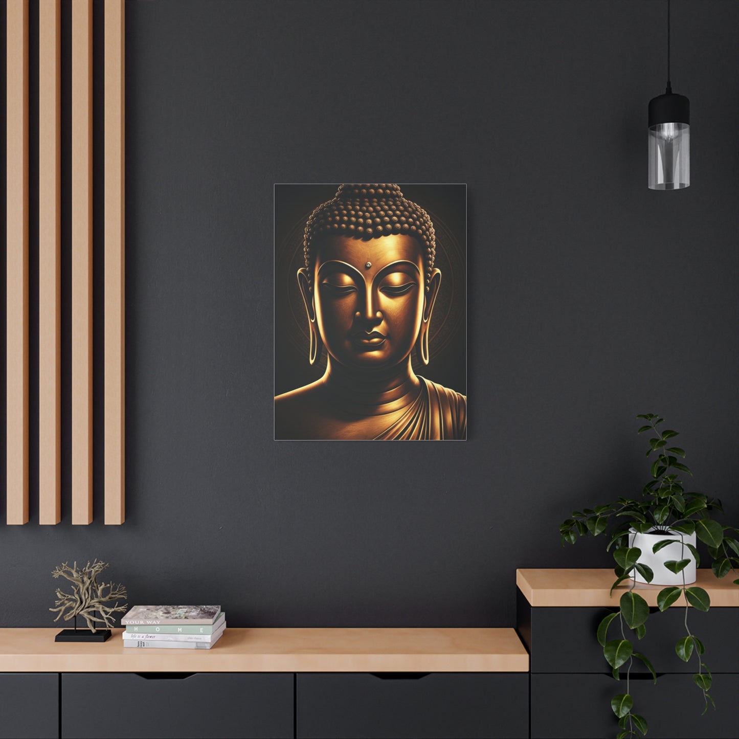 Serene Enlightenment Buddha Close-Up Wall Art & Canvas Prints