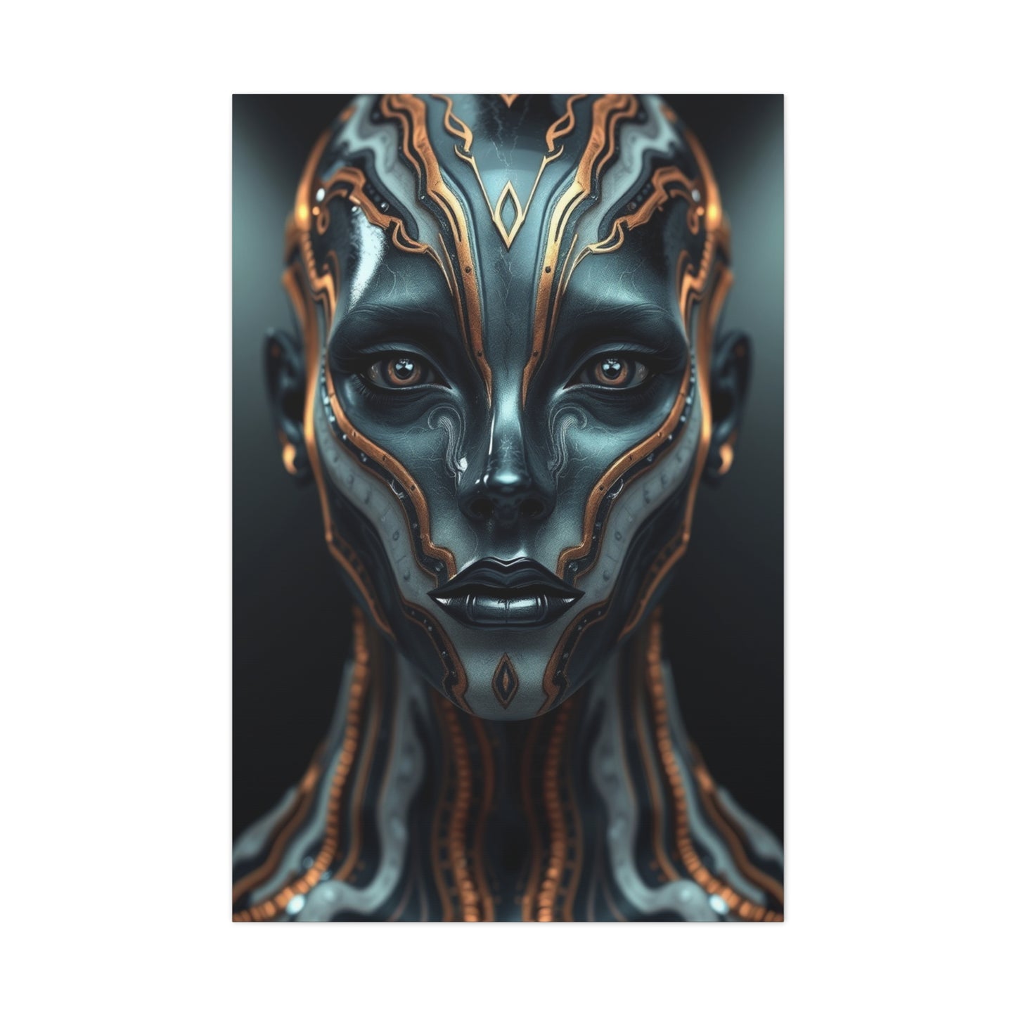 Charcoal, Onyx, and Ivory Art Luxury Canvas Wall Art & Canvas Print