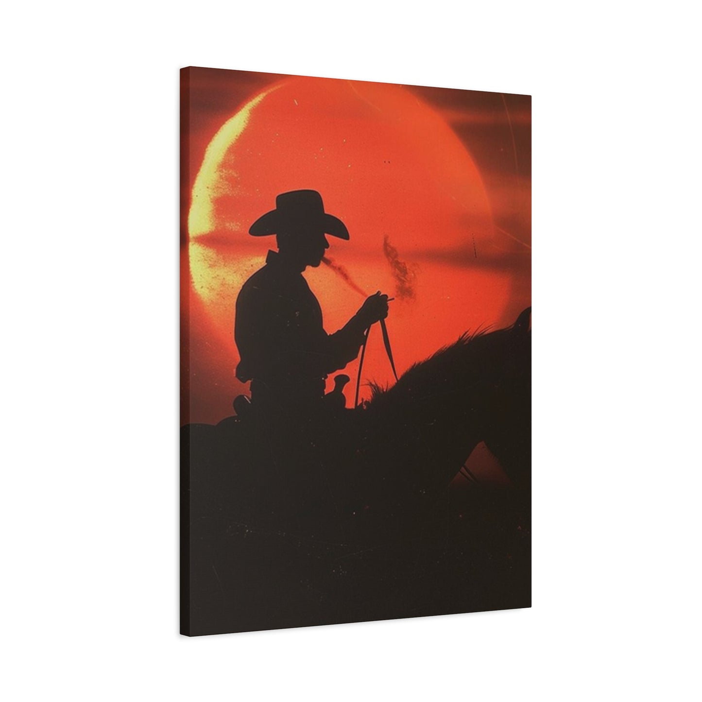 Cowboy In Dawn Wall Art & Canvas Prints