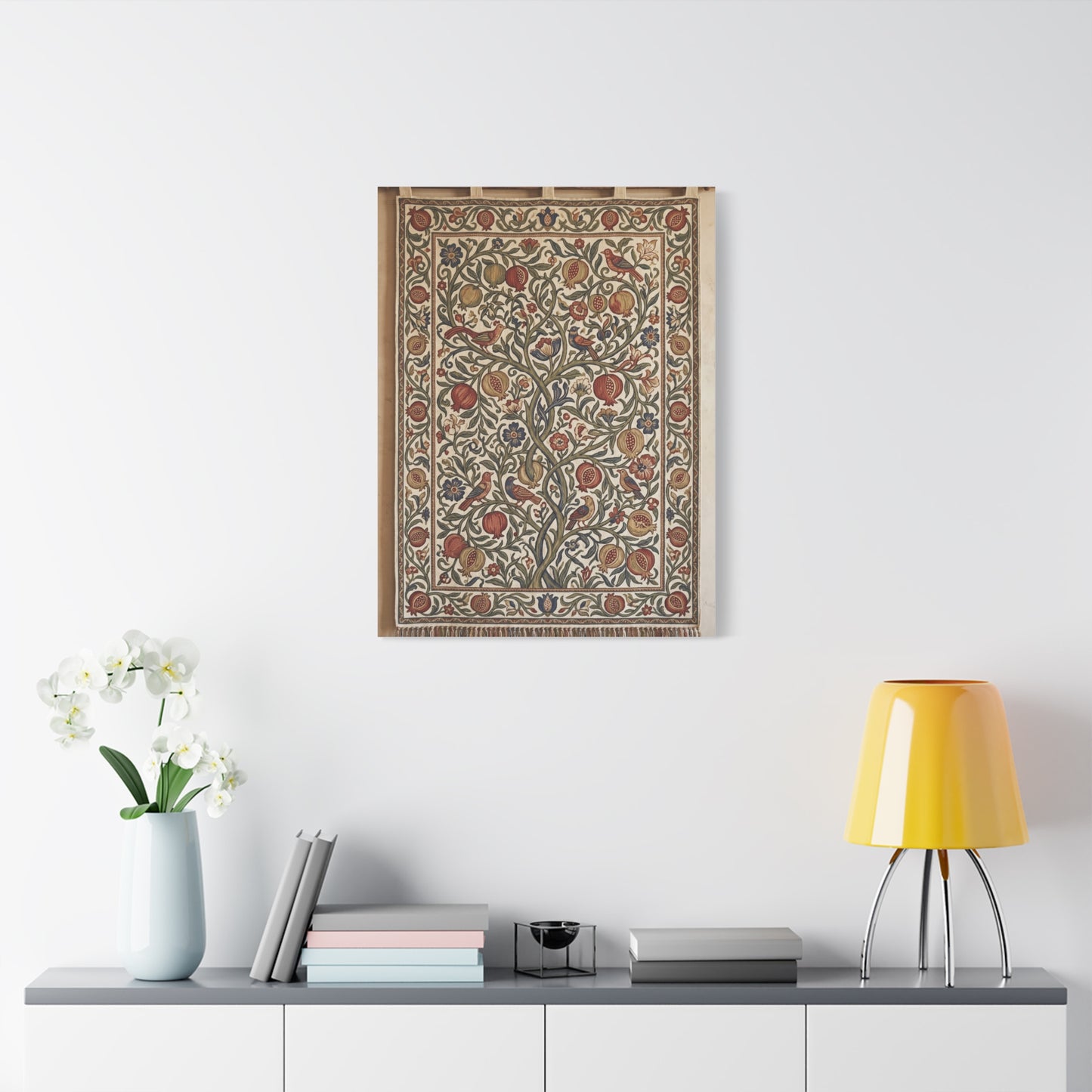 Medieval Floral Tree Tapestry Wall Art & Canvas Print
