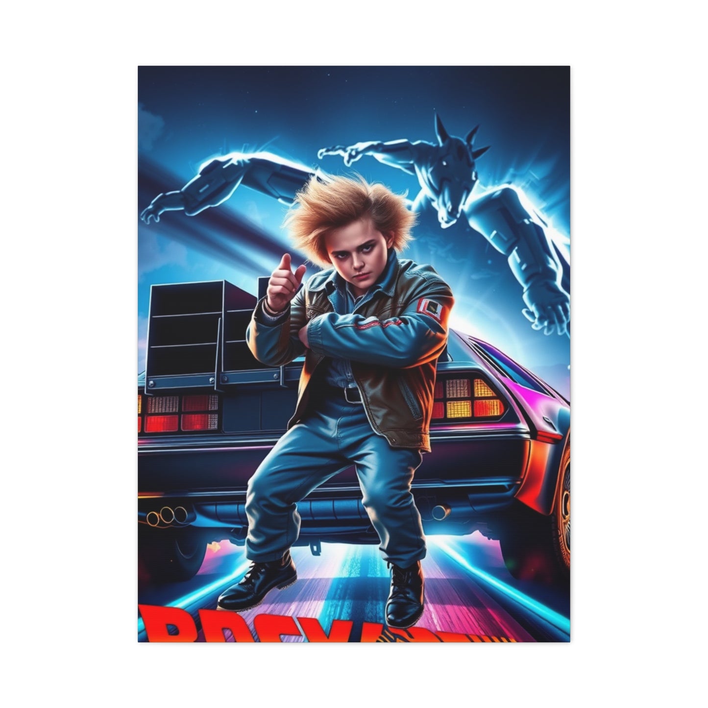 Masterpiece Back to the Future Art Vision Wall Art & Canvas Print