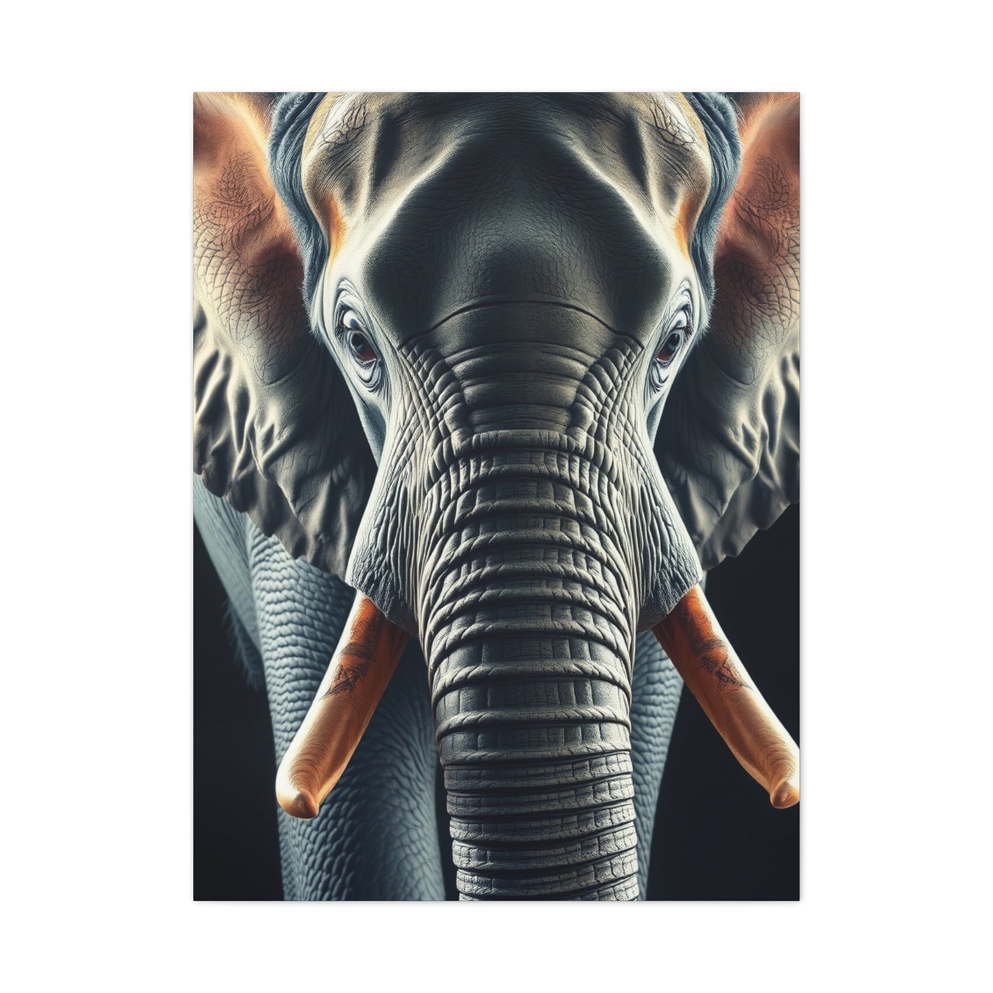 Majestic Pachyderm Portrait Wall Art & Canvas Print