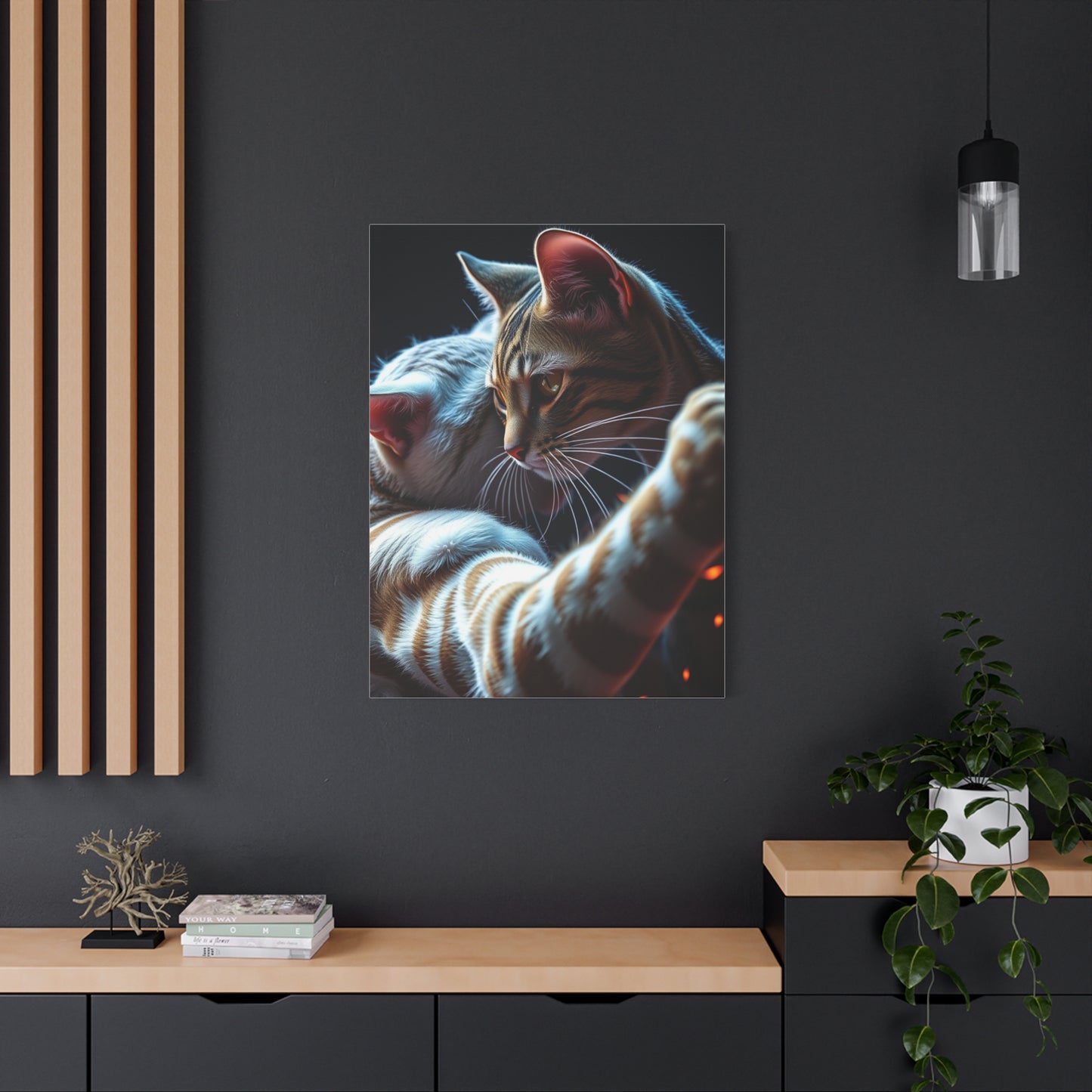 Catfight Art Luxury Canvas Wall Art & Canvas Print