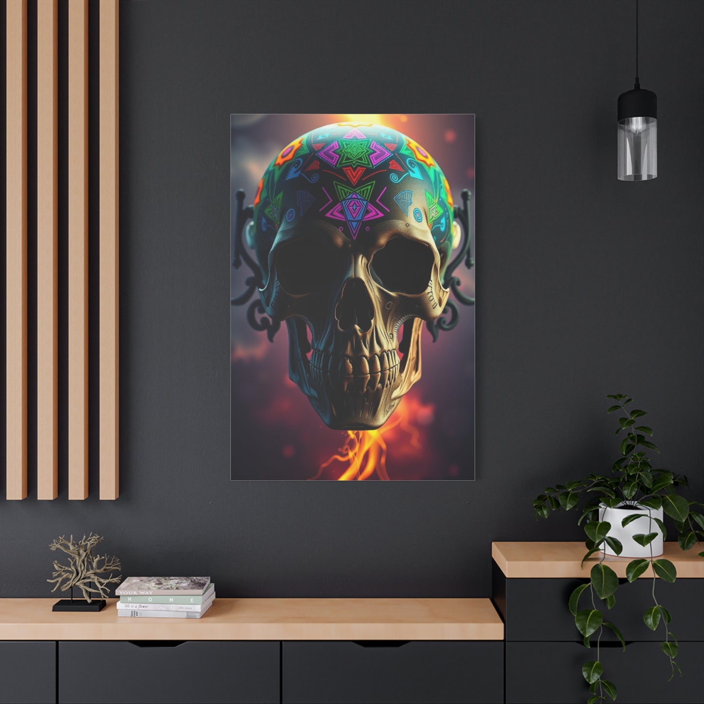 Vivid Skull Reverie Wall Art & Canvas Print