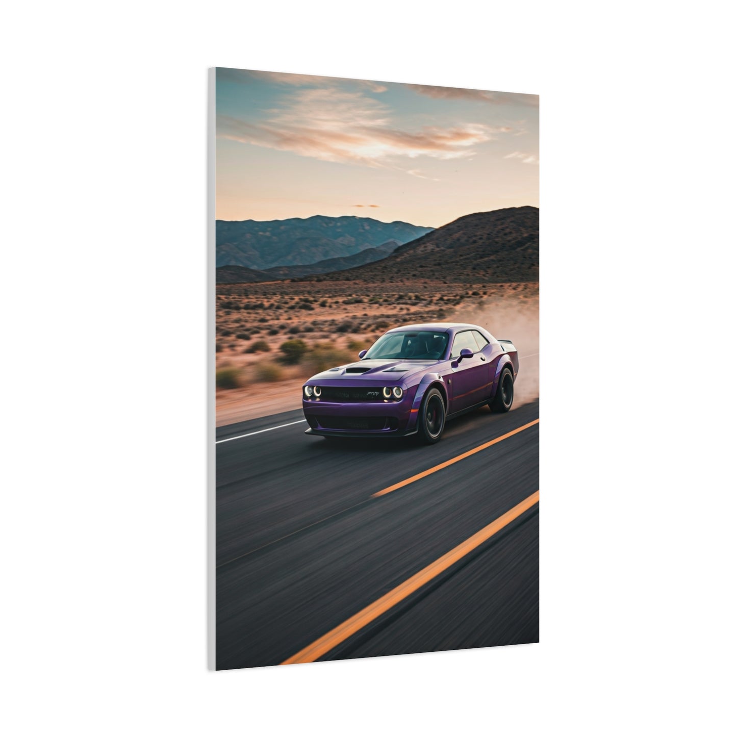 Dodge Challenger Canyon Road Power Run Wall Art & Canvas Prints