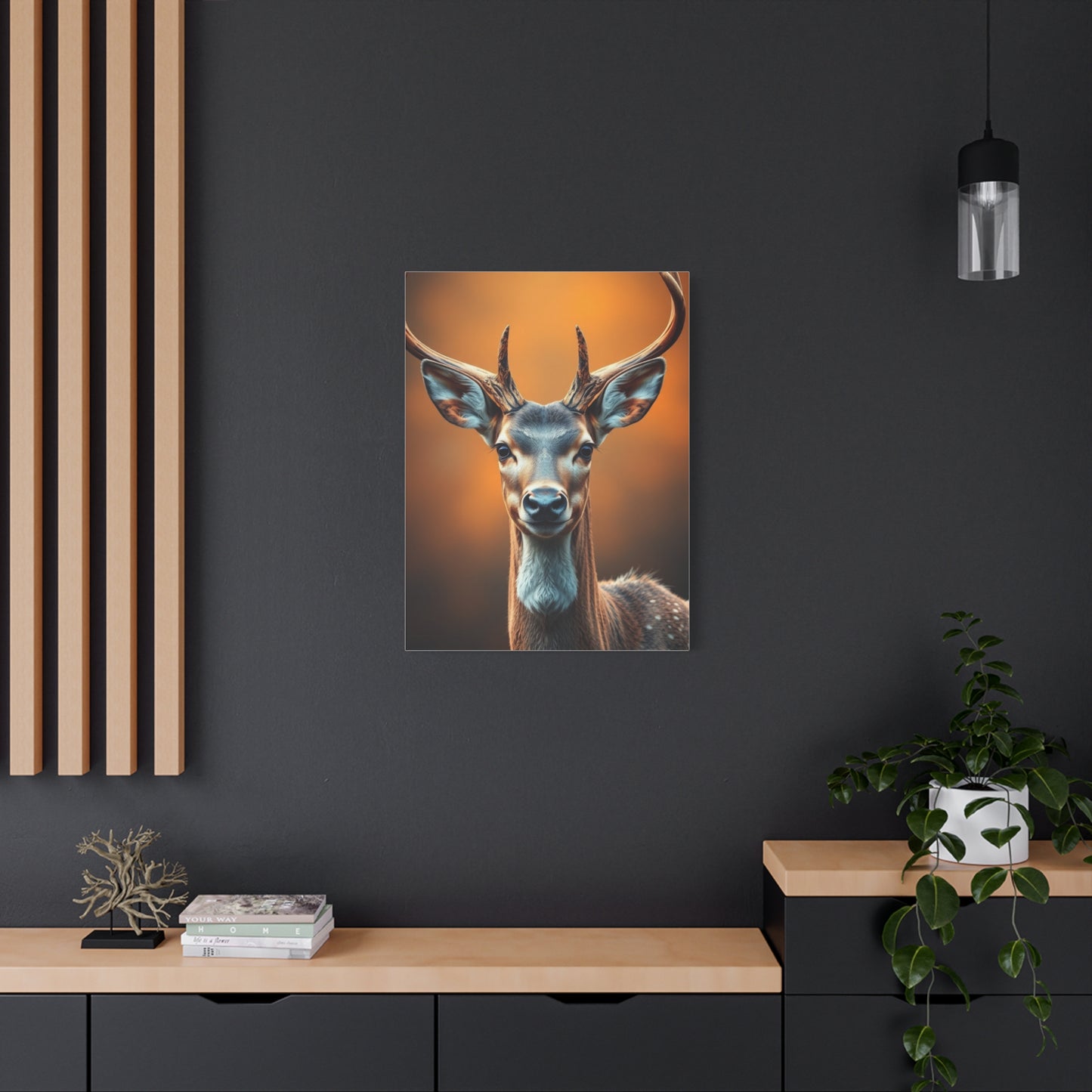 Regal Stag Reverie Art Wall Art & Canvas Print