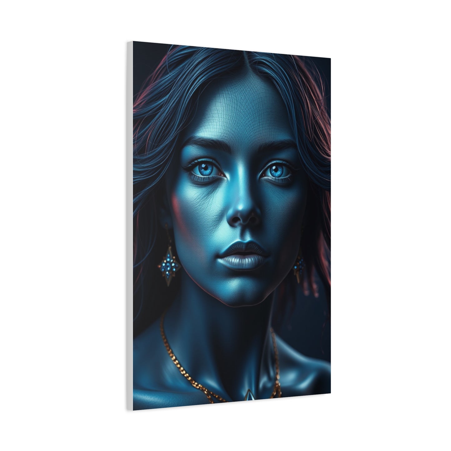 Prussian Blue Splendor Art Wall Art & Canvas Print