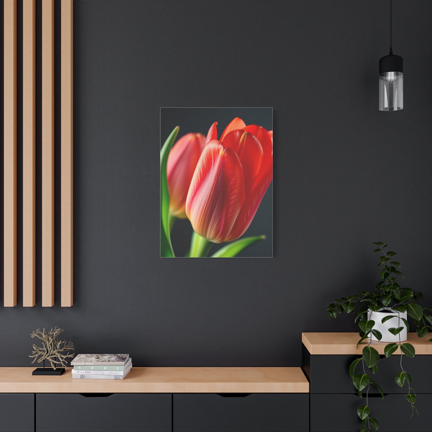 Tulip Flower Art Refined Canvas Wall Art & Canvas Print