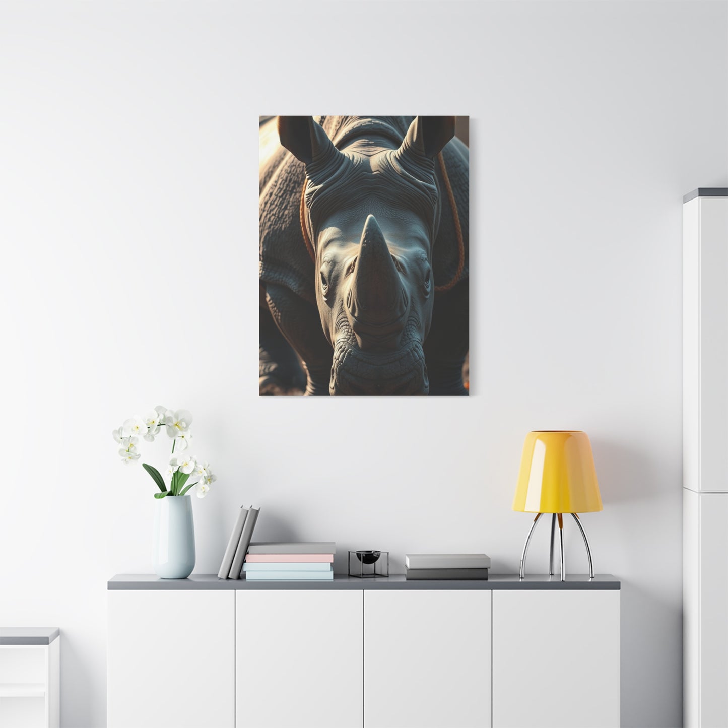 Vision Rhinoceros Art Art Wall Art & Canvas Print