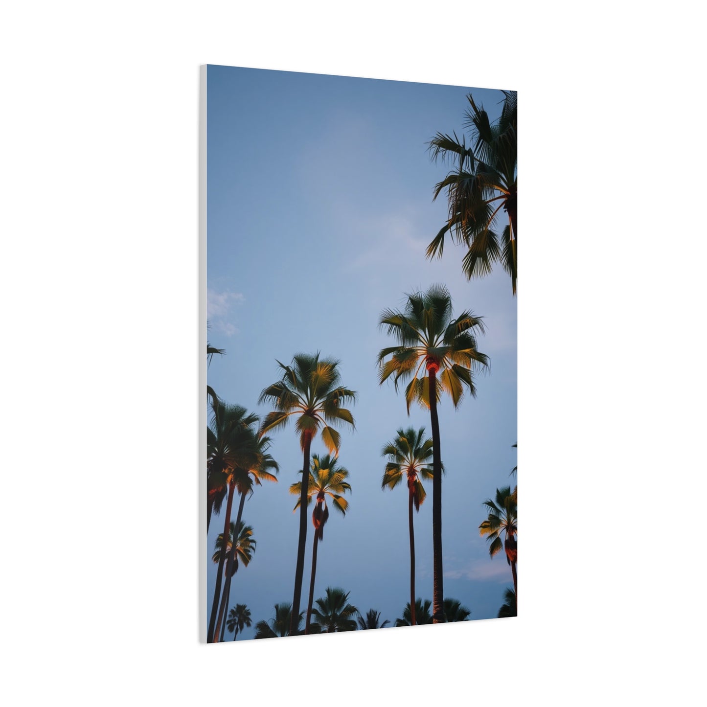 Elysian Palms Portrait Wall Art & Canvas Print
