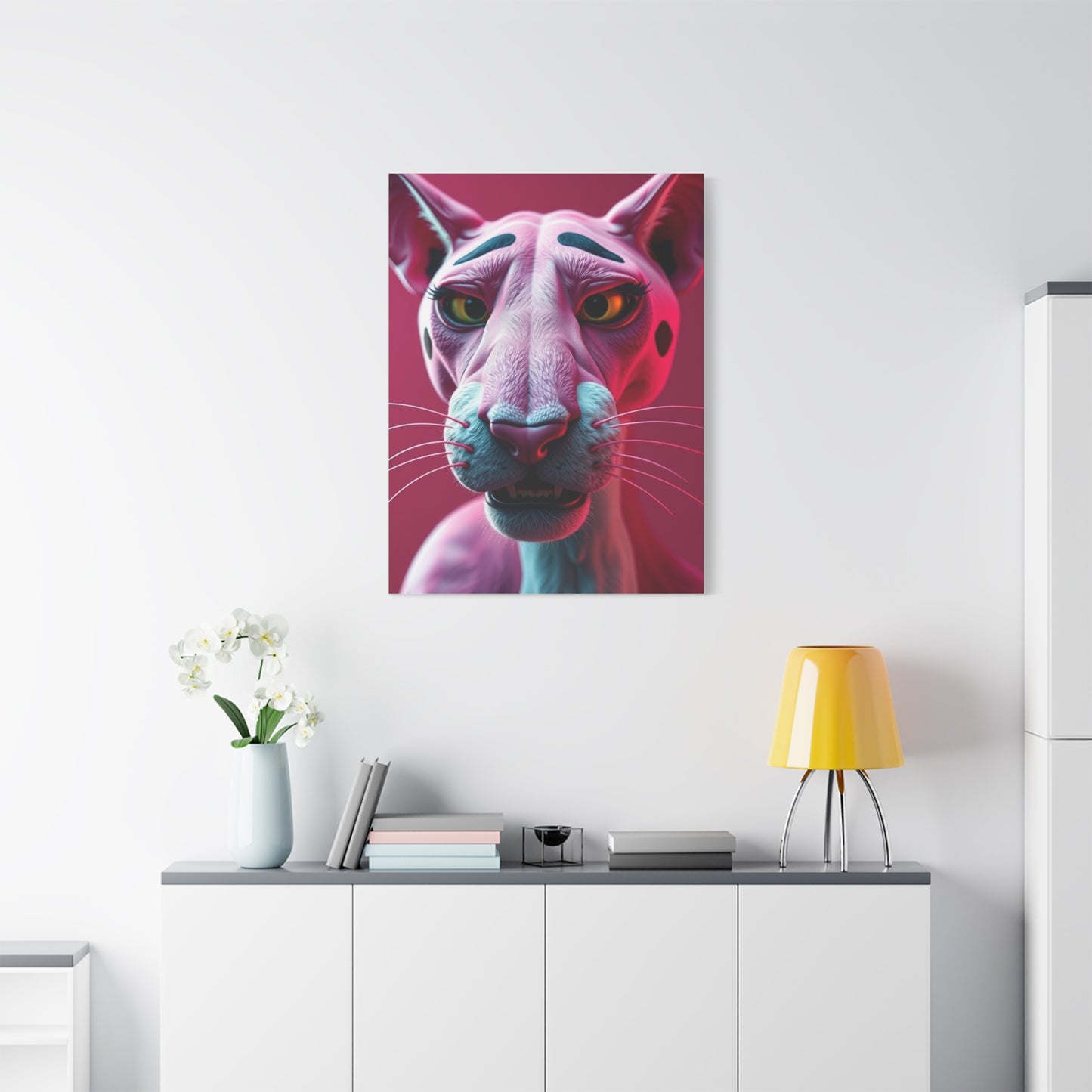 Roseate Panther Opus Wall Art & Canvas Print