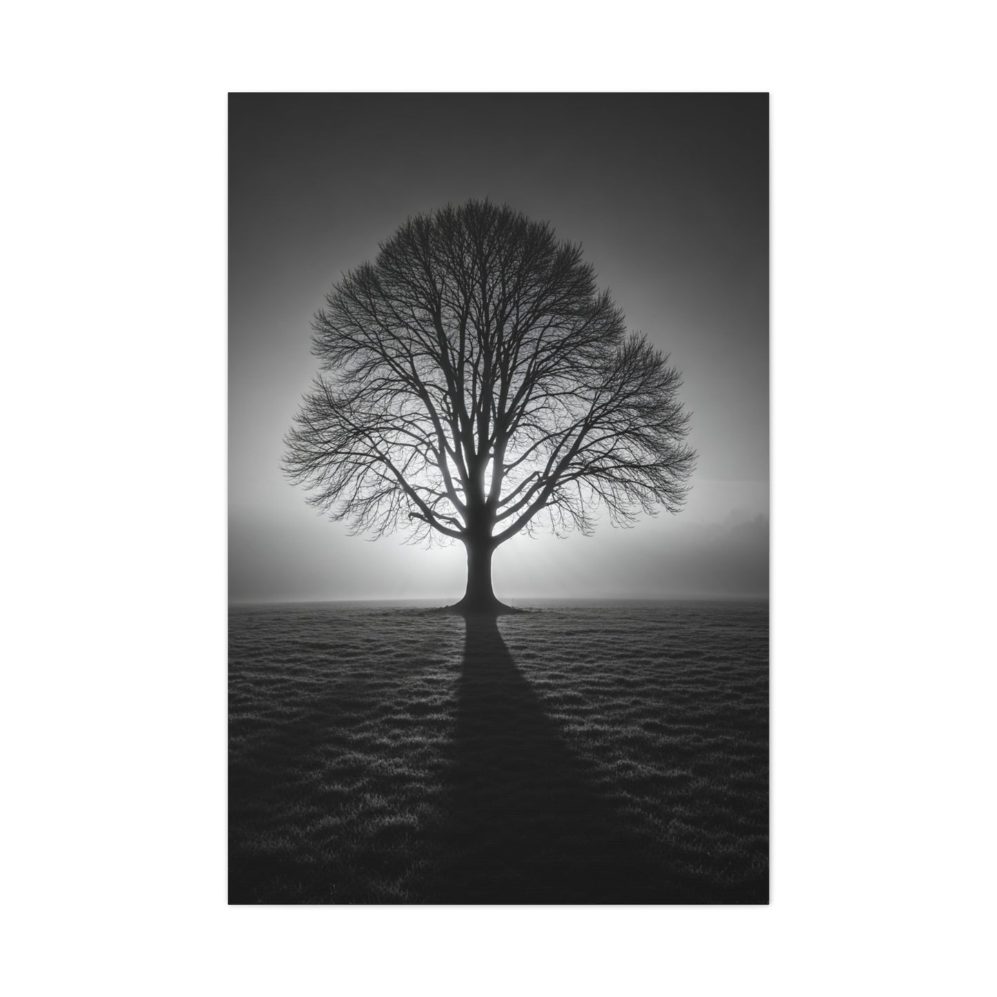 Lone Tree Silhouette Dawn Wall Art & Canvas Prints