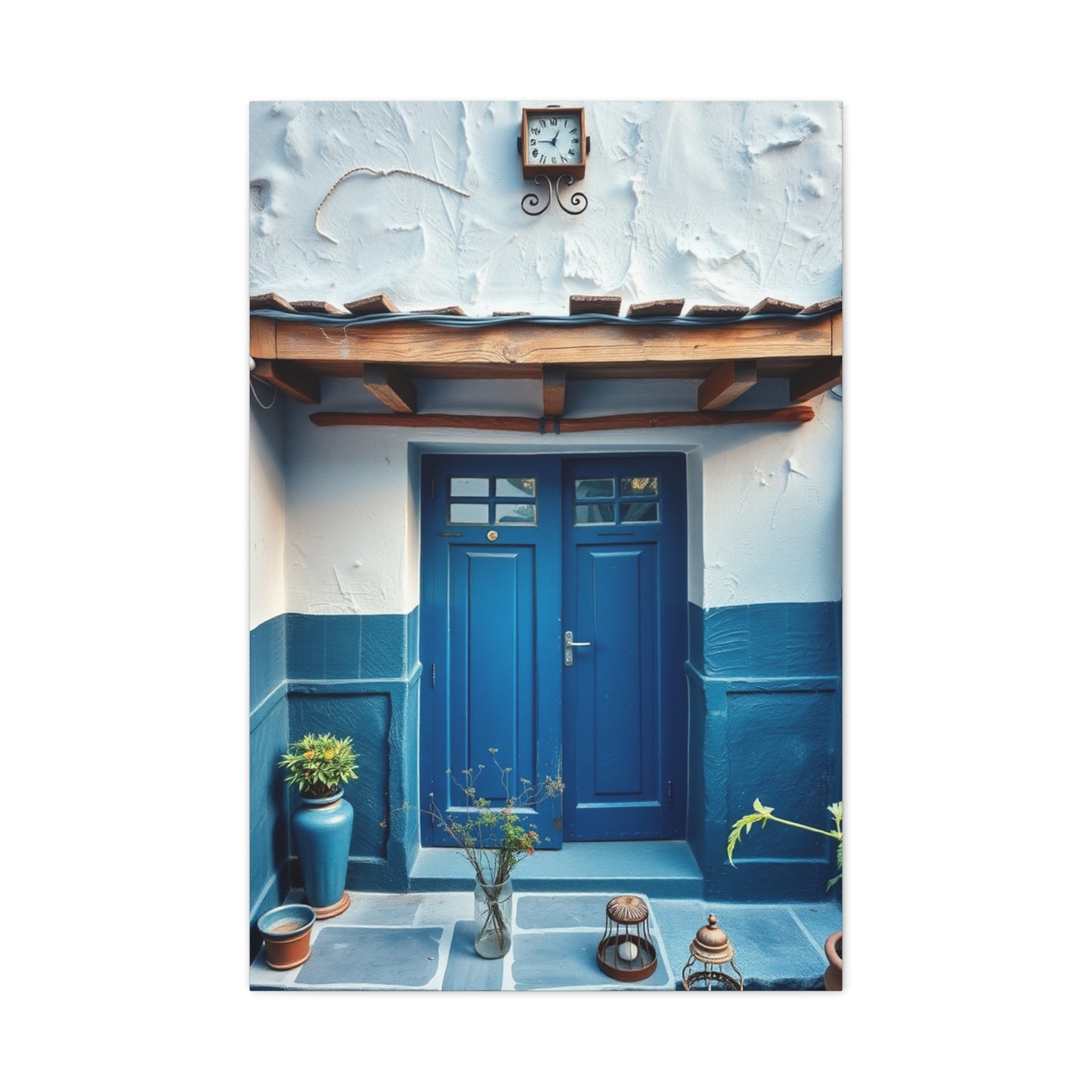 Supreme Blue and White Art Collection Wall Art & Canvas Print