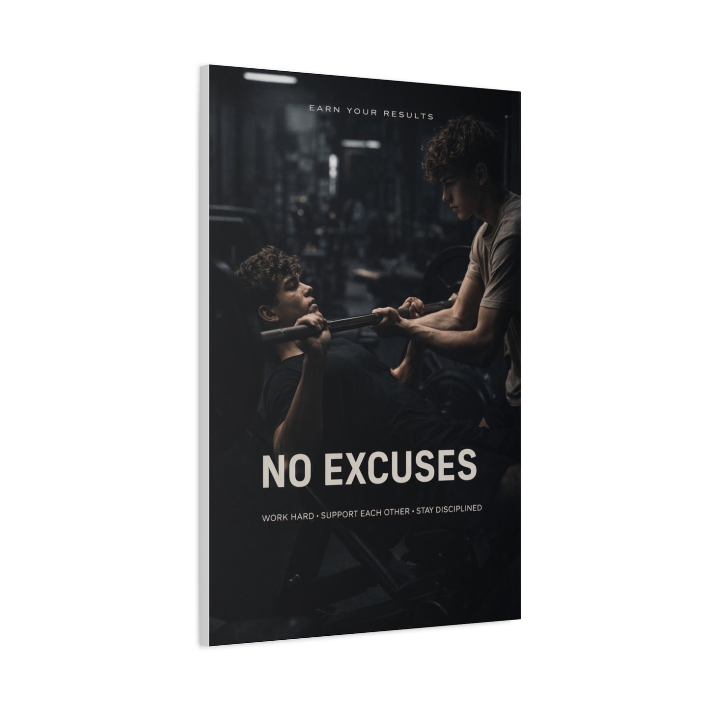No Excuses Strength Wall Art & Canvas Print