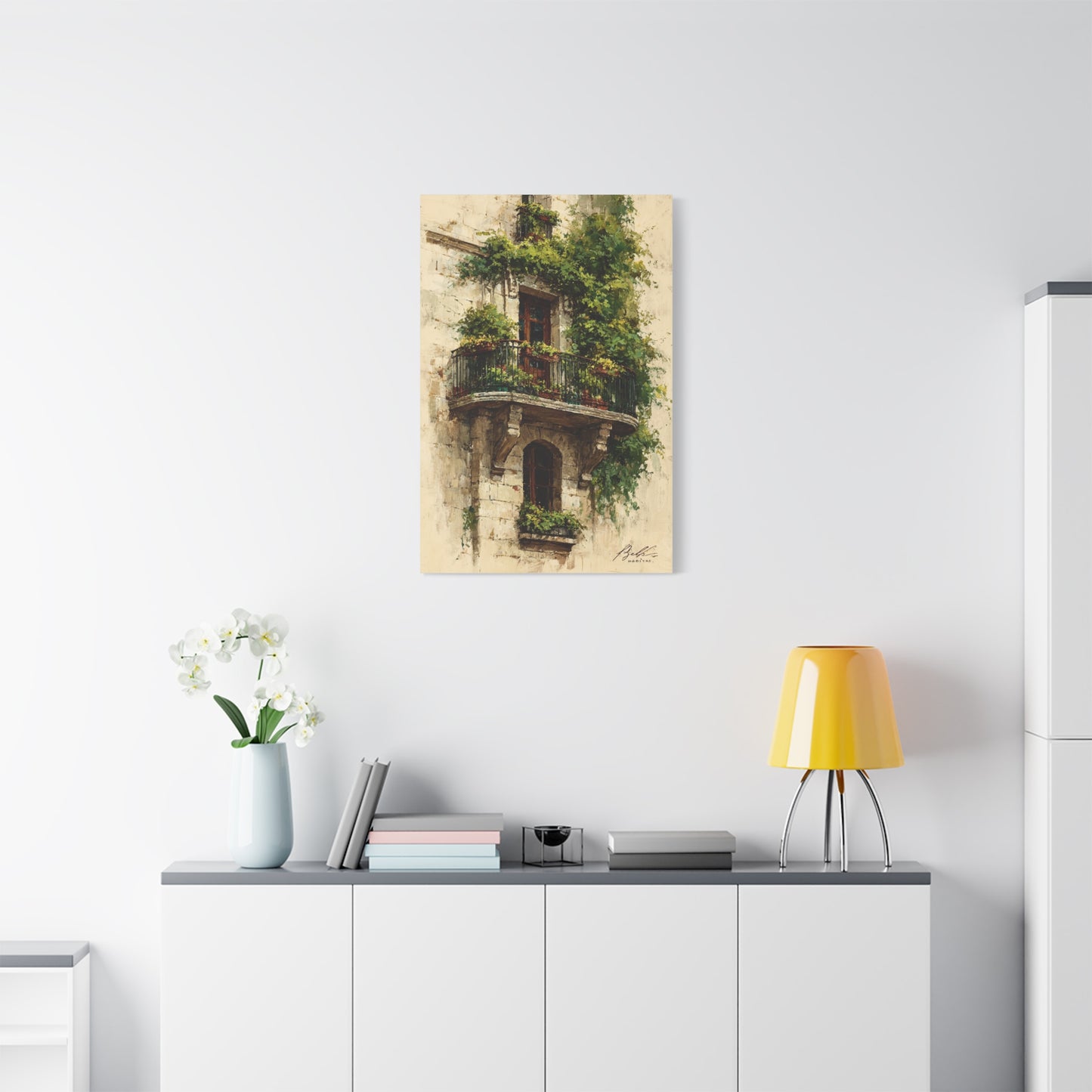 Parisian Balcony Ivy Wall Art & Canvas Print