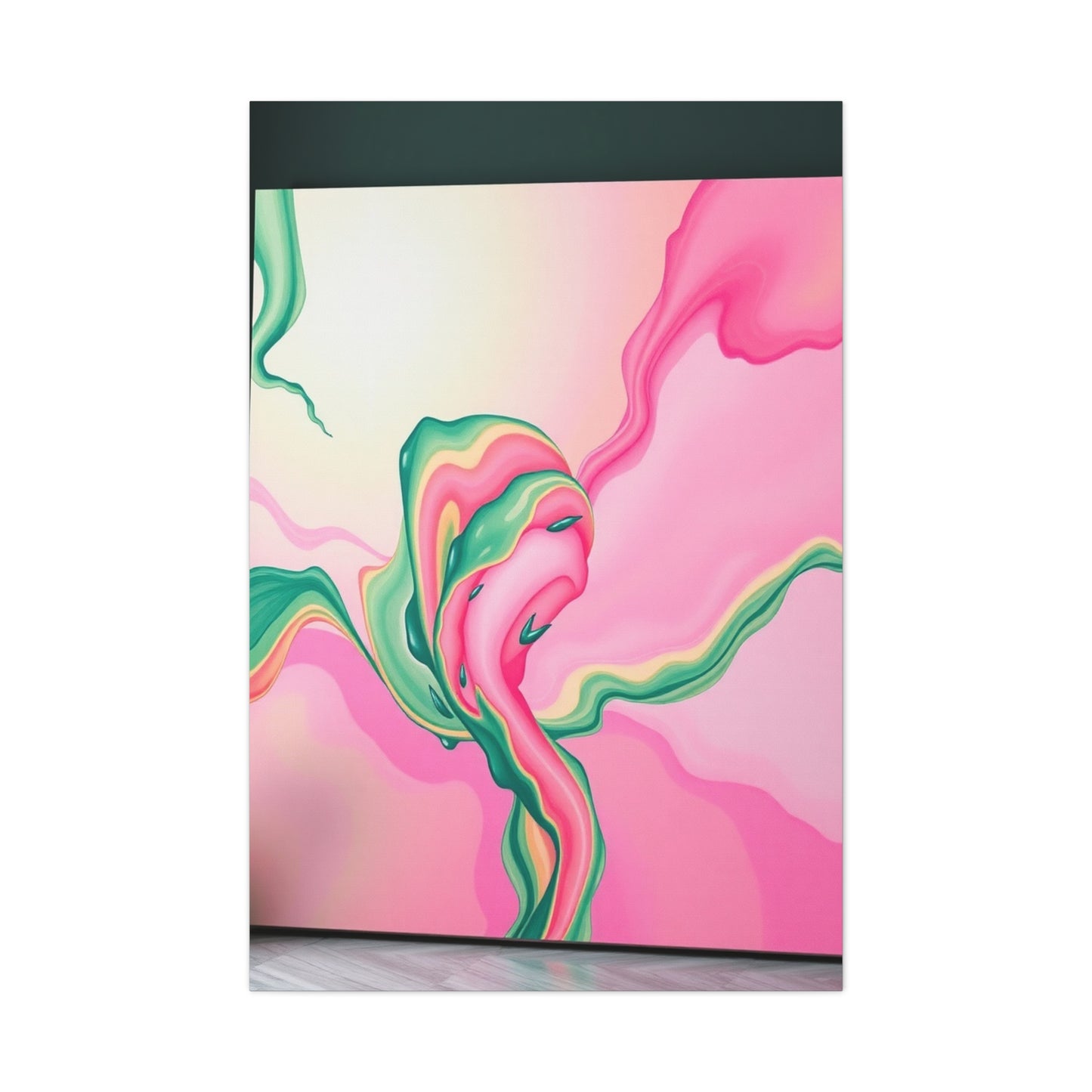 Vision Green & Pink Canvas Art Art Wall Art & Canvas Print