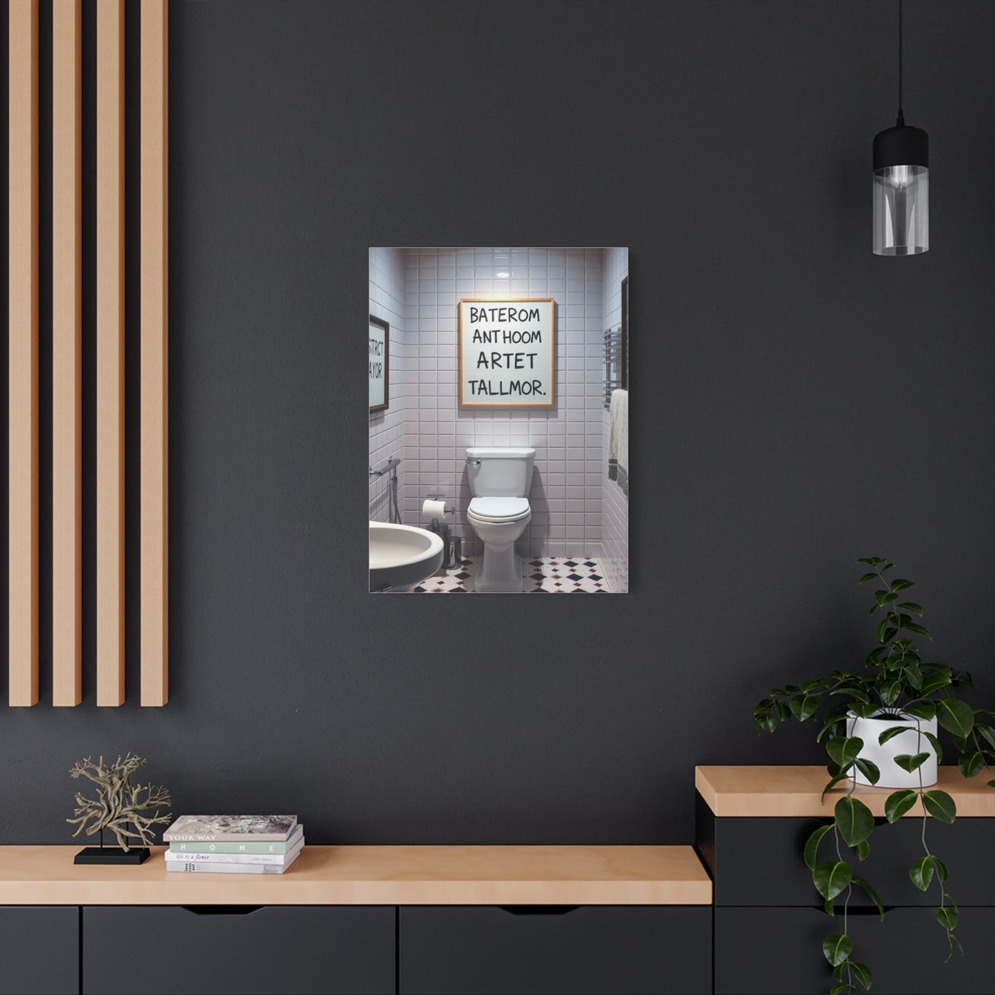 Vision Bathroom Humor Art Art Wall Art & Canvas Print