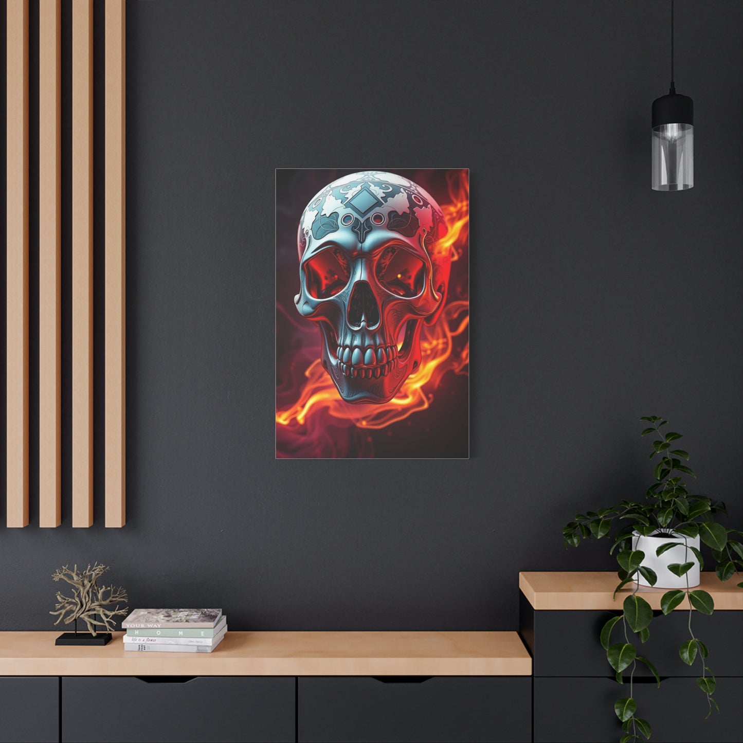 3D Trippy Skull Art By Ali Gulec Art Supreme Canvas Wall Art & Canvas Print