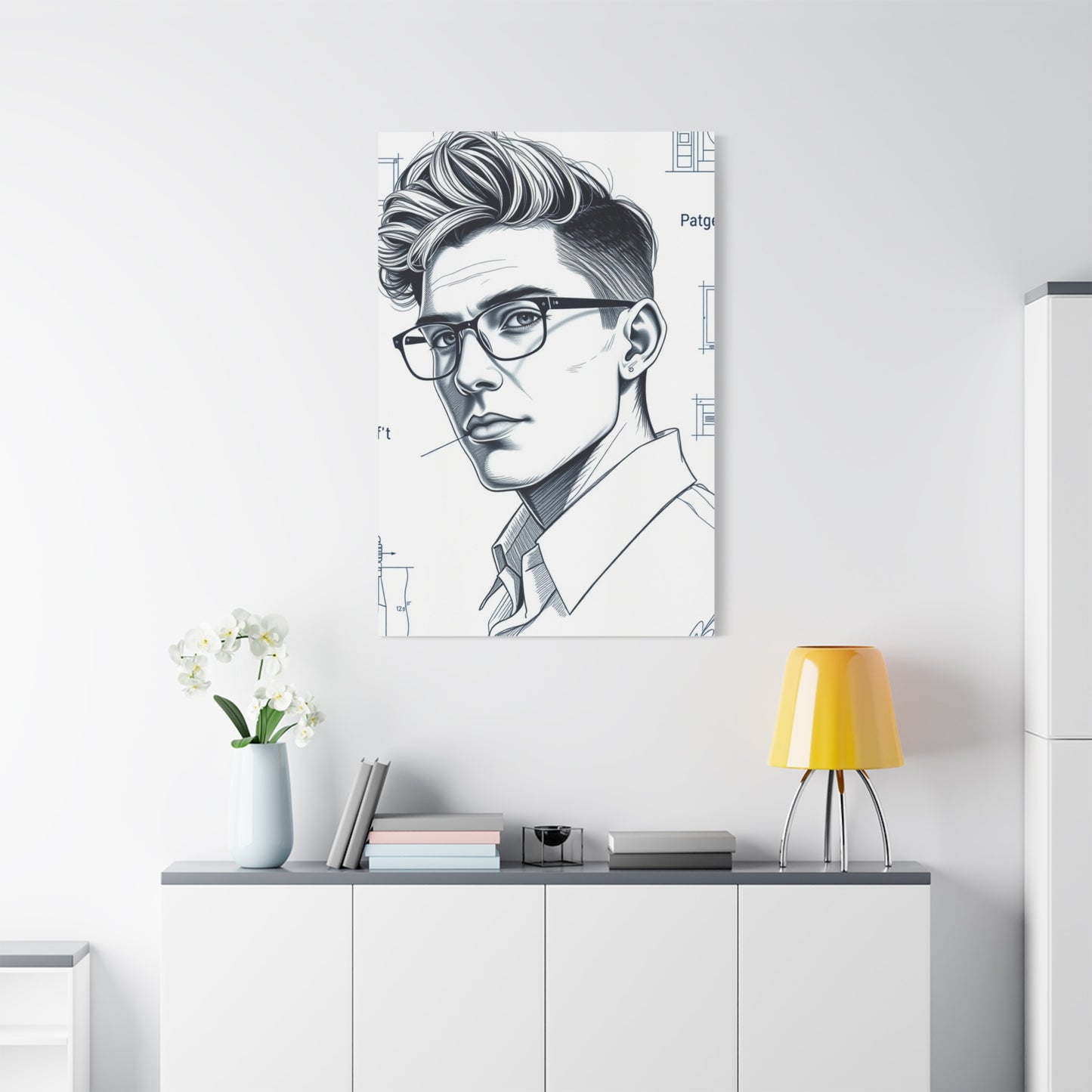 Supreme Blueprint & Patent Sketches Art Collection Wall Art & Canvas Print