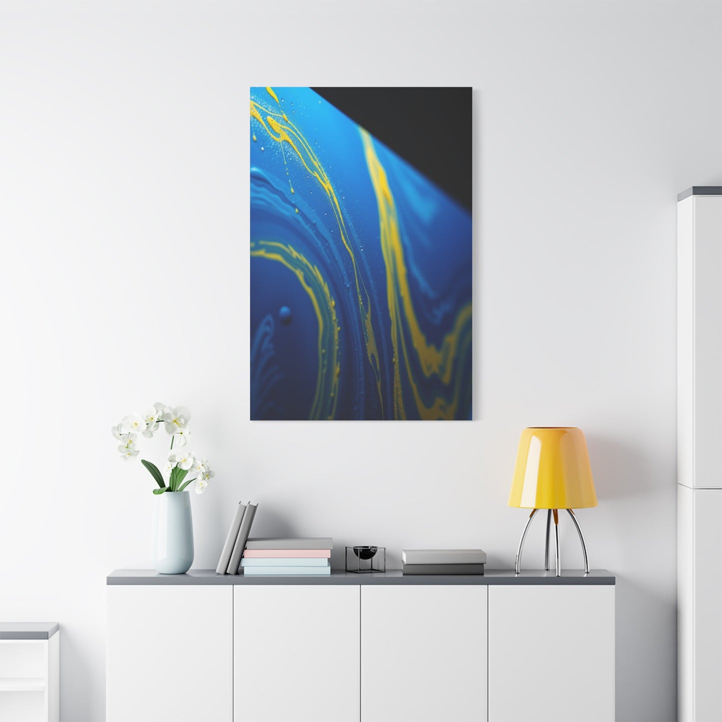 Blue & Yellow Art Supreme Gallery Wall Art & Canvas Print