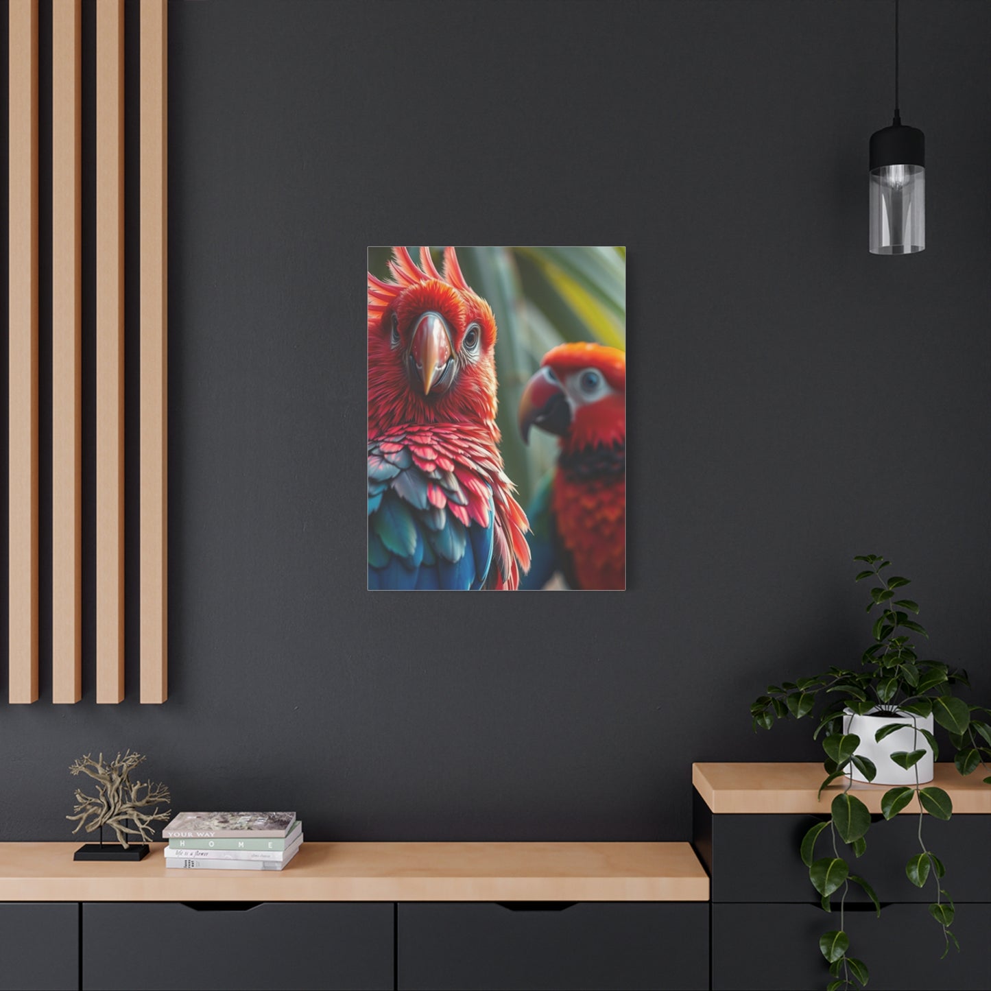 Tropical Birds Art Refined Canvas Wall Art & Canvas Print