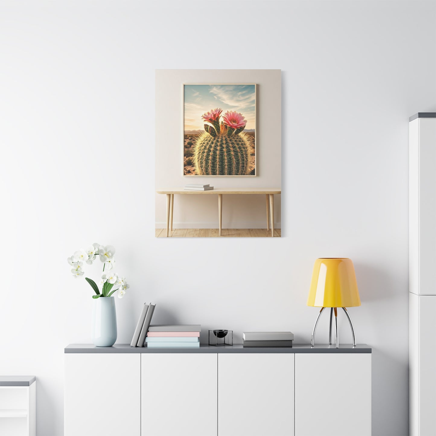 Barrel Cactus Desert Bloom Gallery Wall Art & Canvas Prints