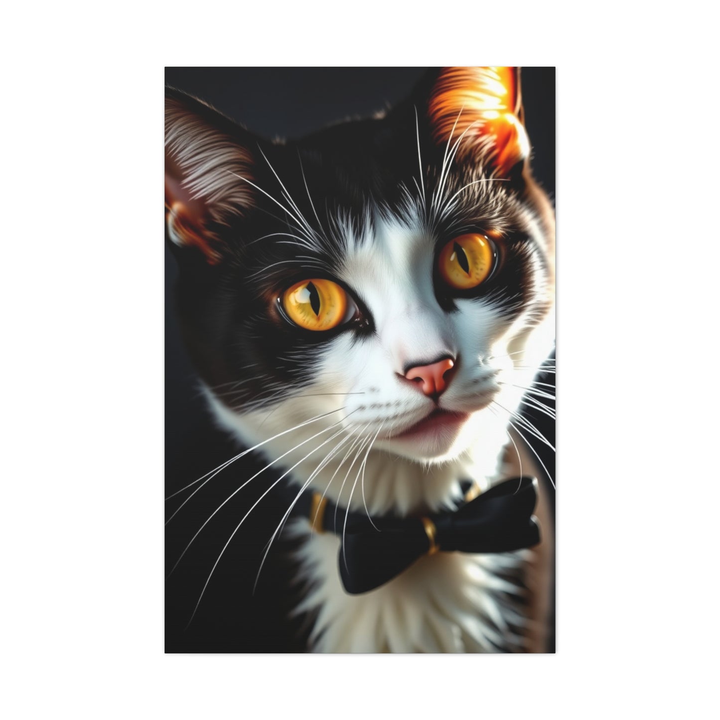 Tuxedo Cat Art Refined Canvas Wall Art & Canvas Print