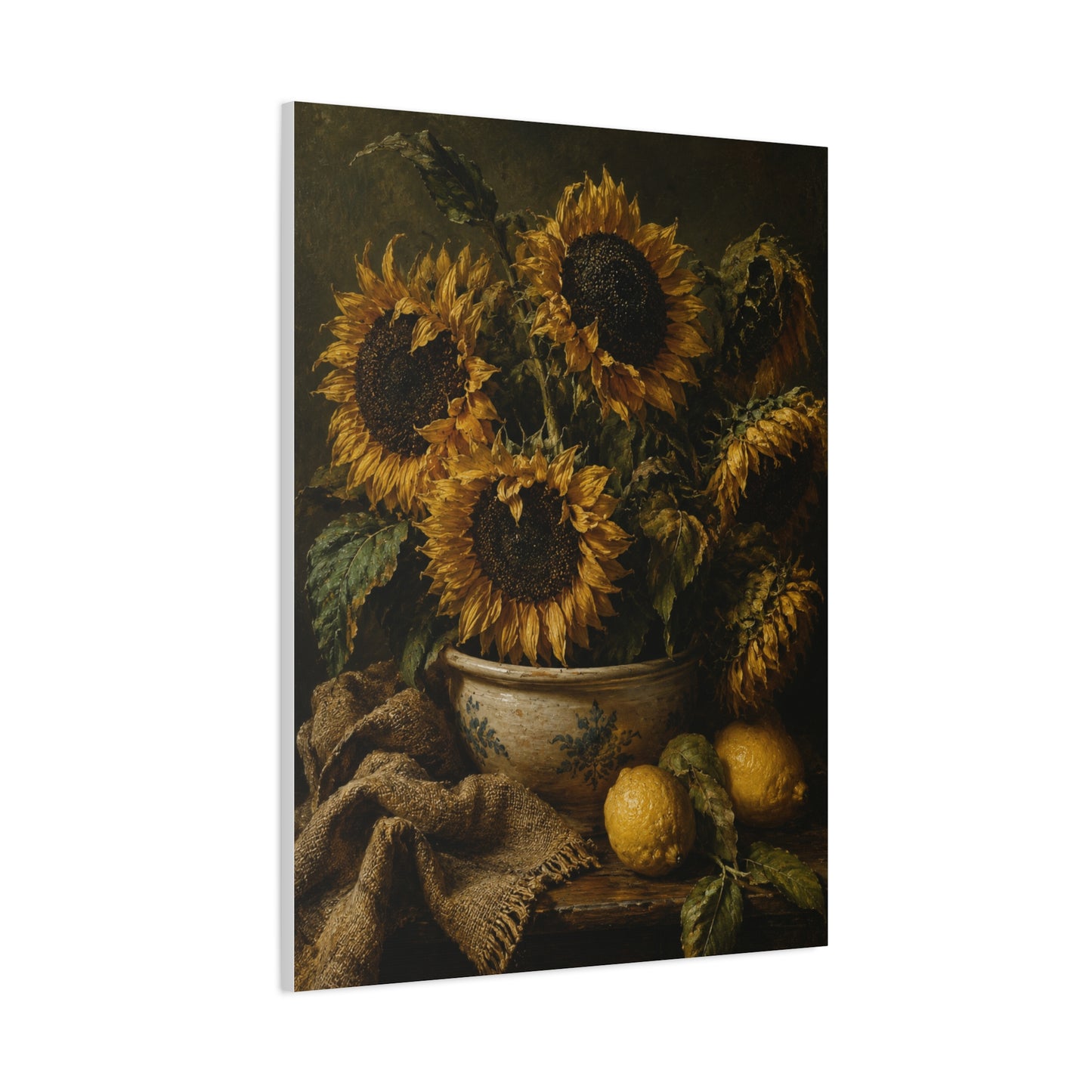 Baroque Sunflower Arrangement Wall Art & Canvas Print